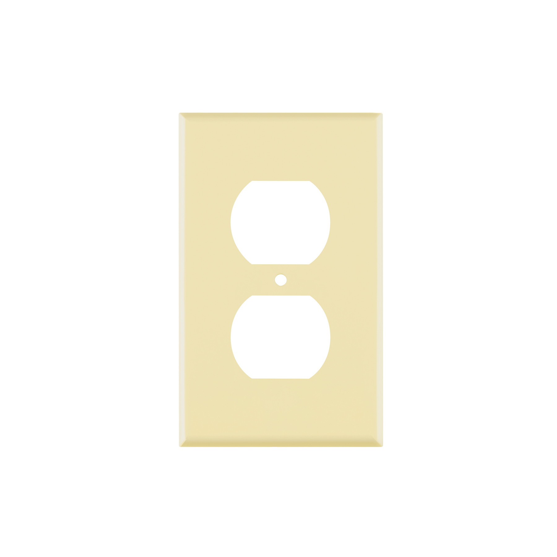 Placa de ABS dúplex, Standard, marfil, Volteck