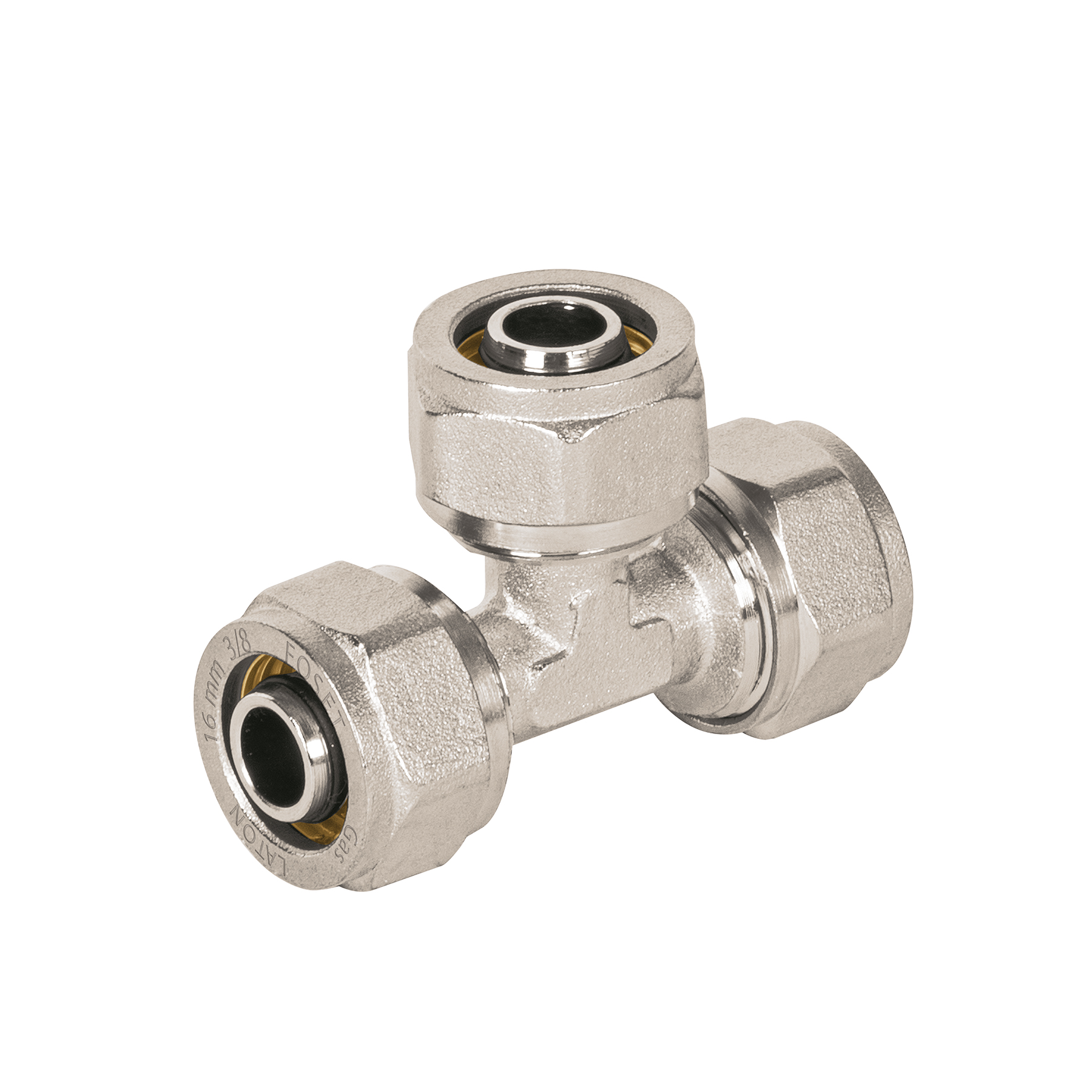 Tee para PEALPE, 3/8', Foset