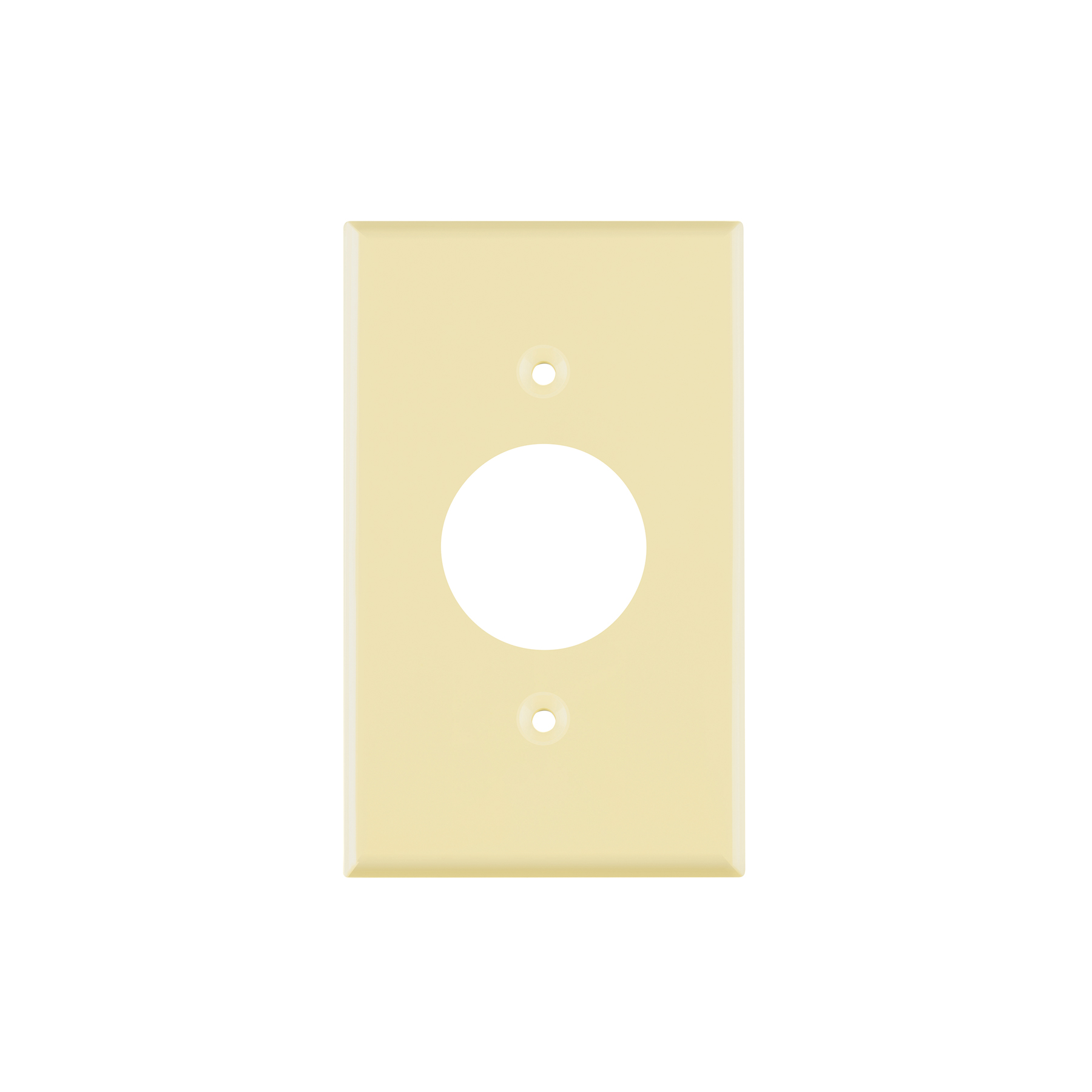 Placa de ABS para contacto redondo, Standard, marfil