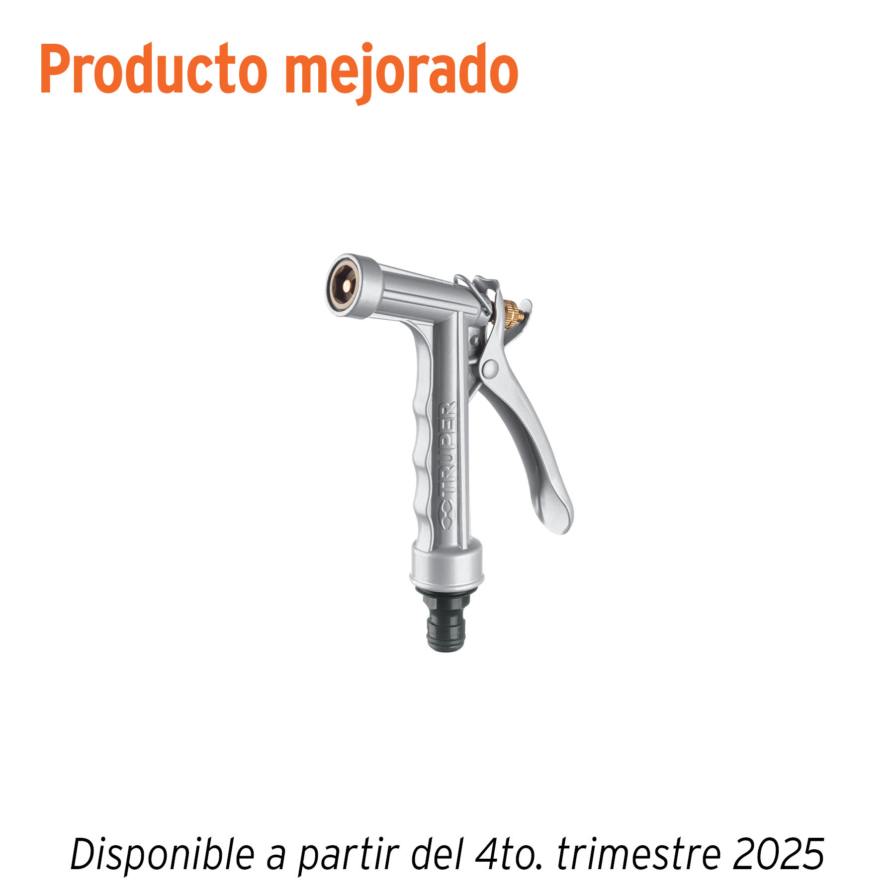Pistola metálica para riego, 2 funciones, TRUPER