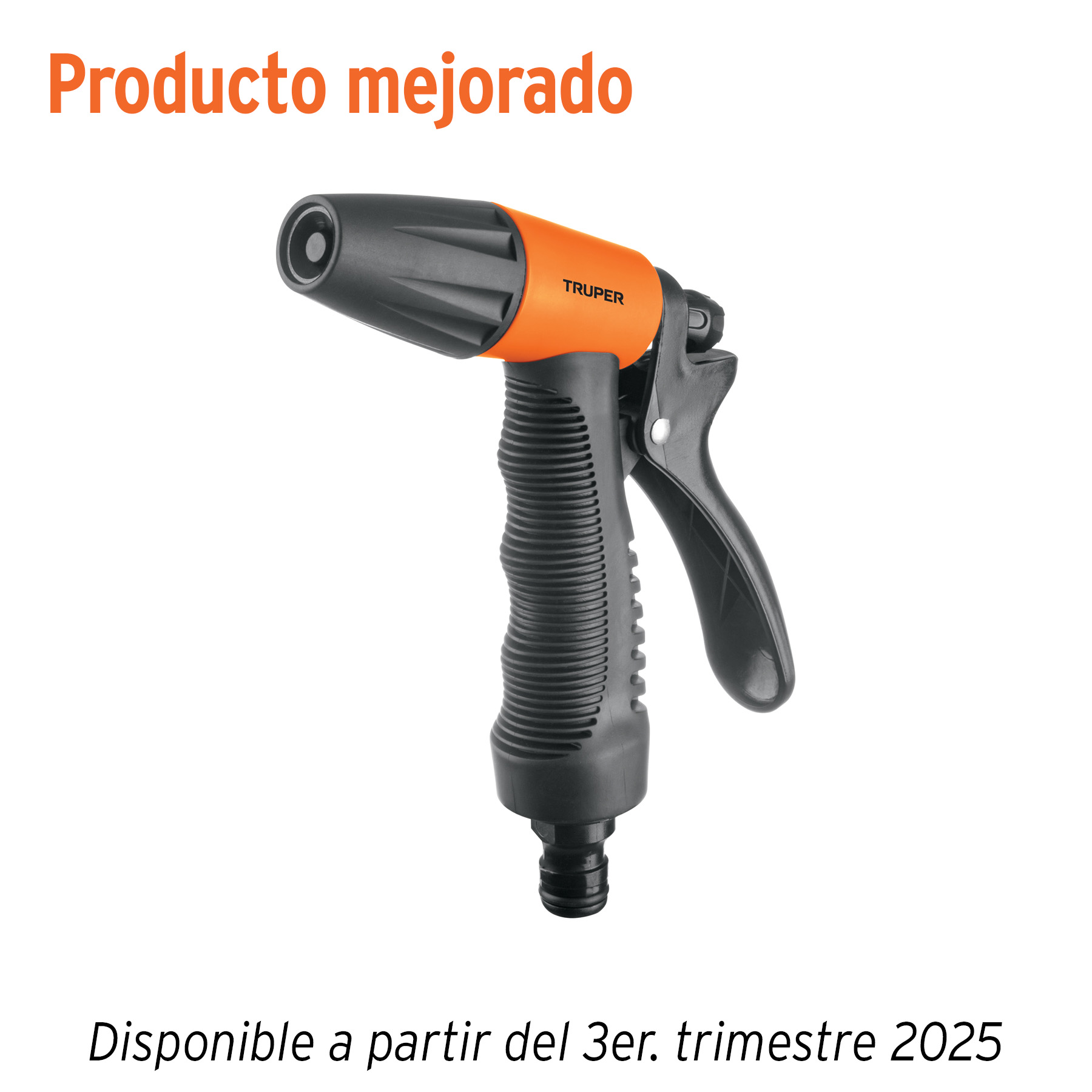 Pistola para riego de 2 funciones plástica con recubrimiento