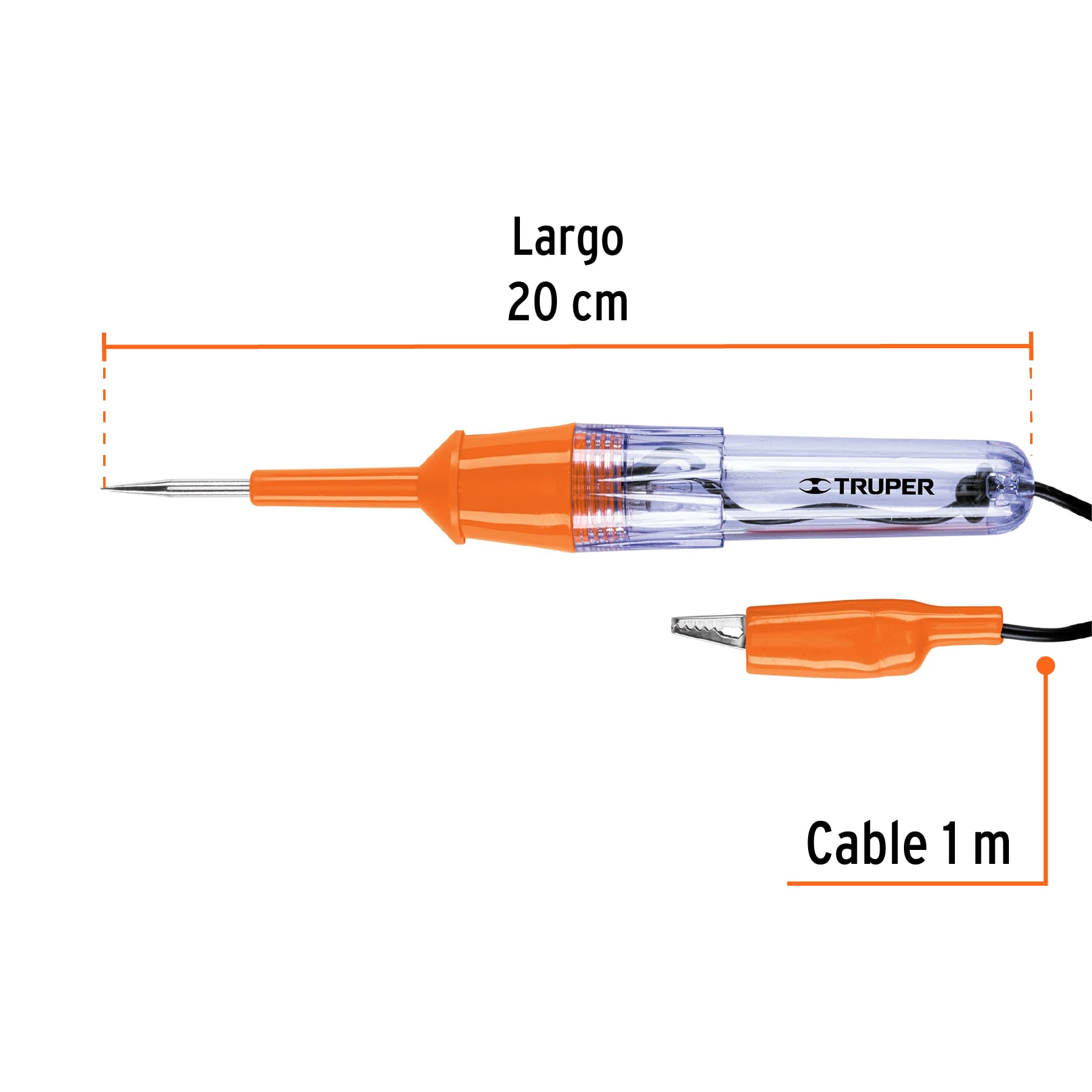 Probador de circuitos de corriente directa 20 cm, Truper - Imagen 3