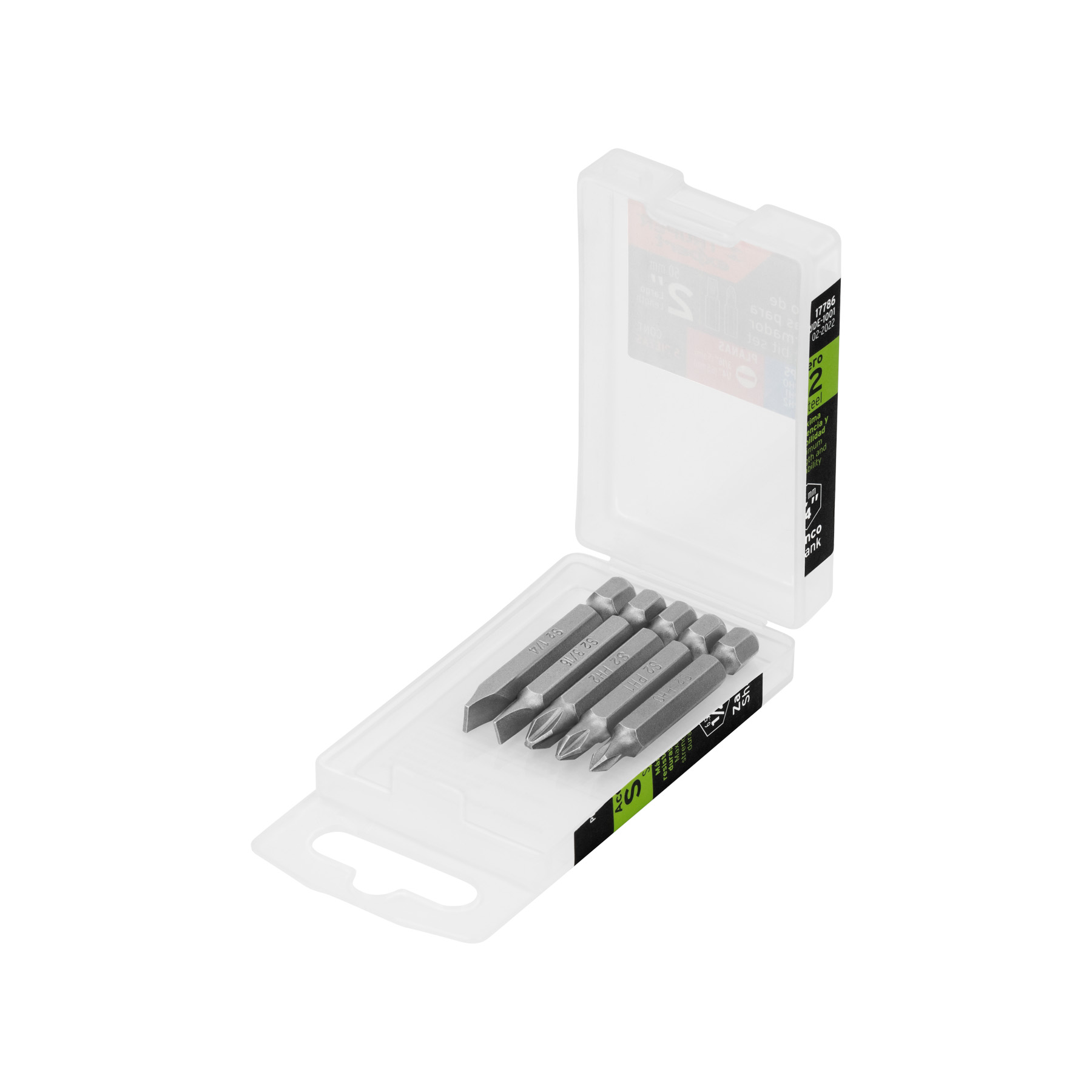 Estuche con 5 puntas de cruz y planas largo 2', Expert