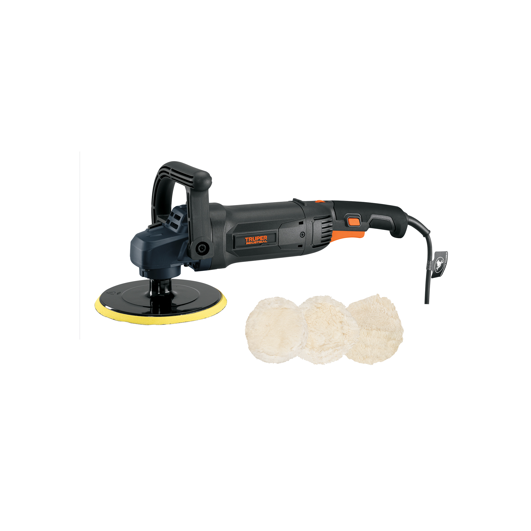 Pulidora velocidad variable 7', 1200W, TRUPER INDUSTRIAL