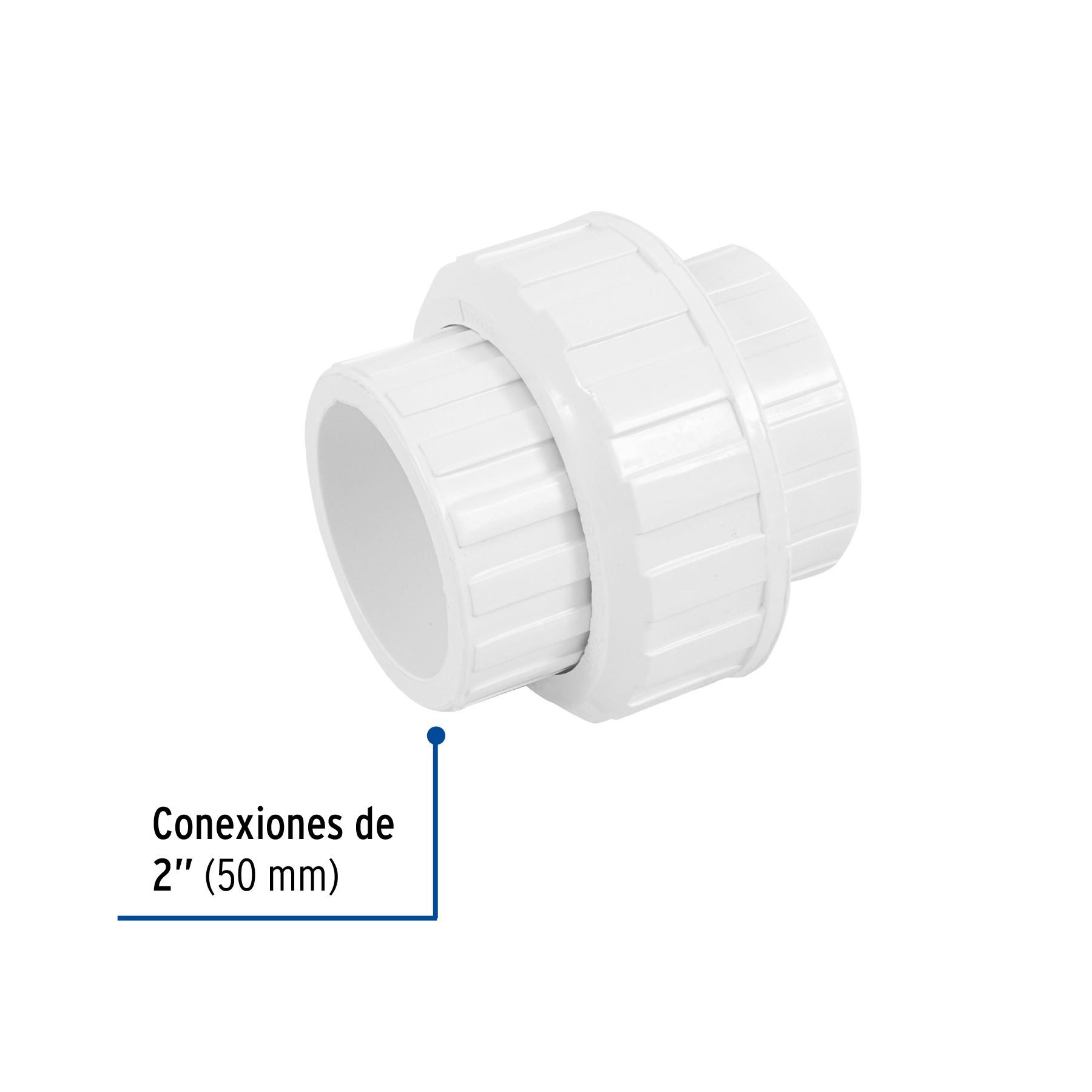Tuerca unión lisa de PVC 2', Foset - Imagen 2