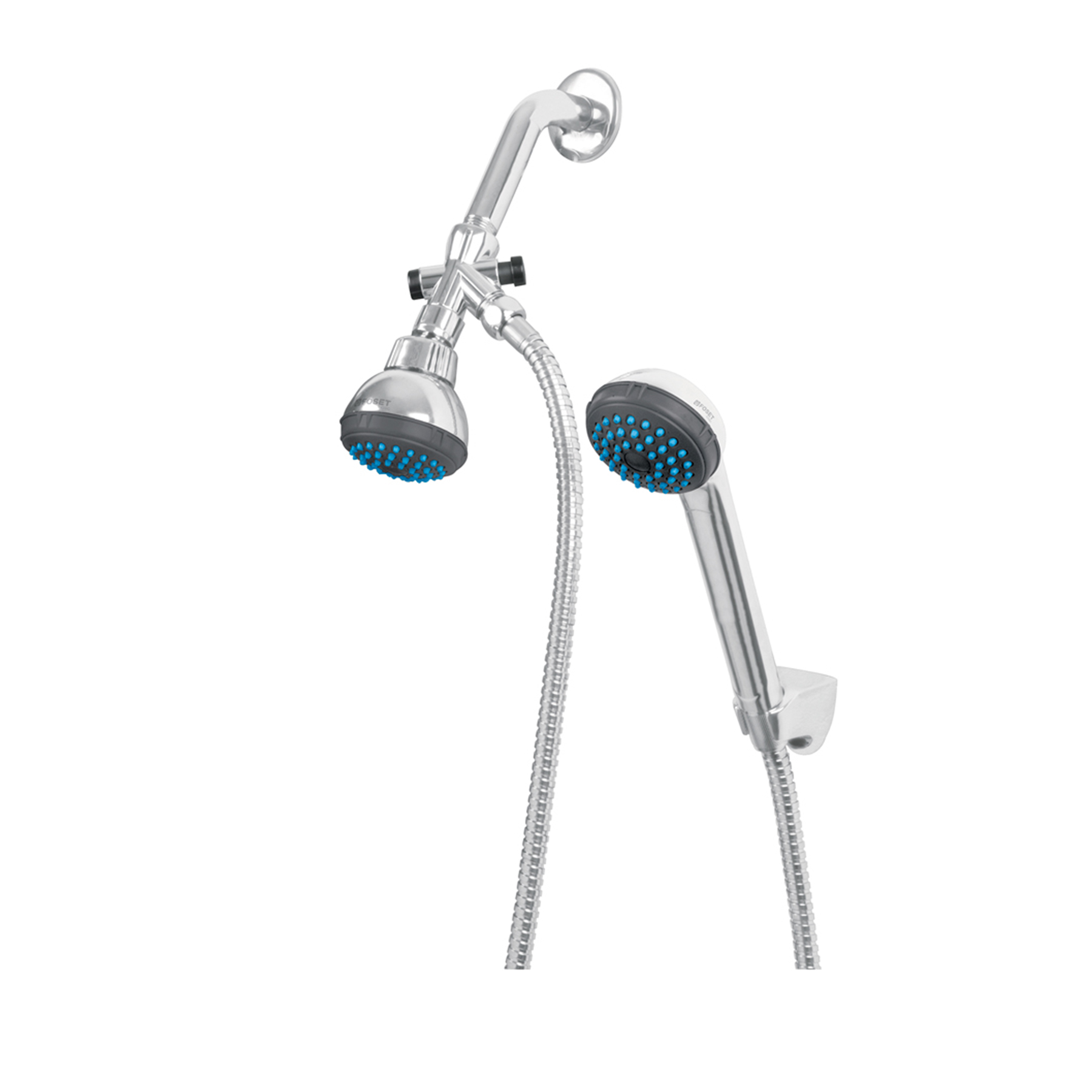 Regadera 2-1/2' con extensión tipo teléfono, Foset Basic