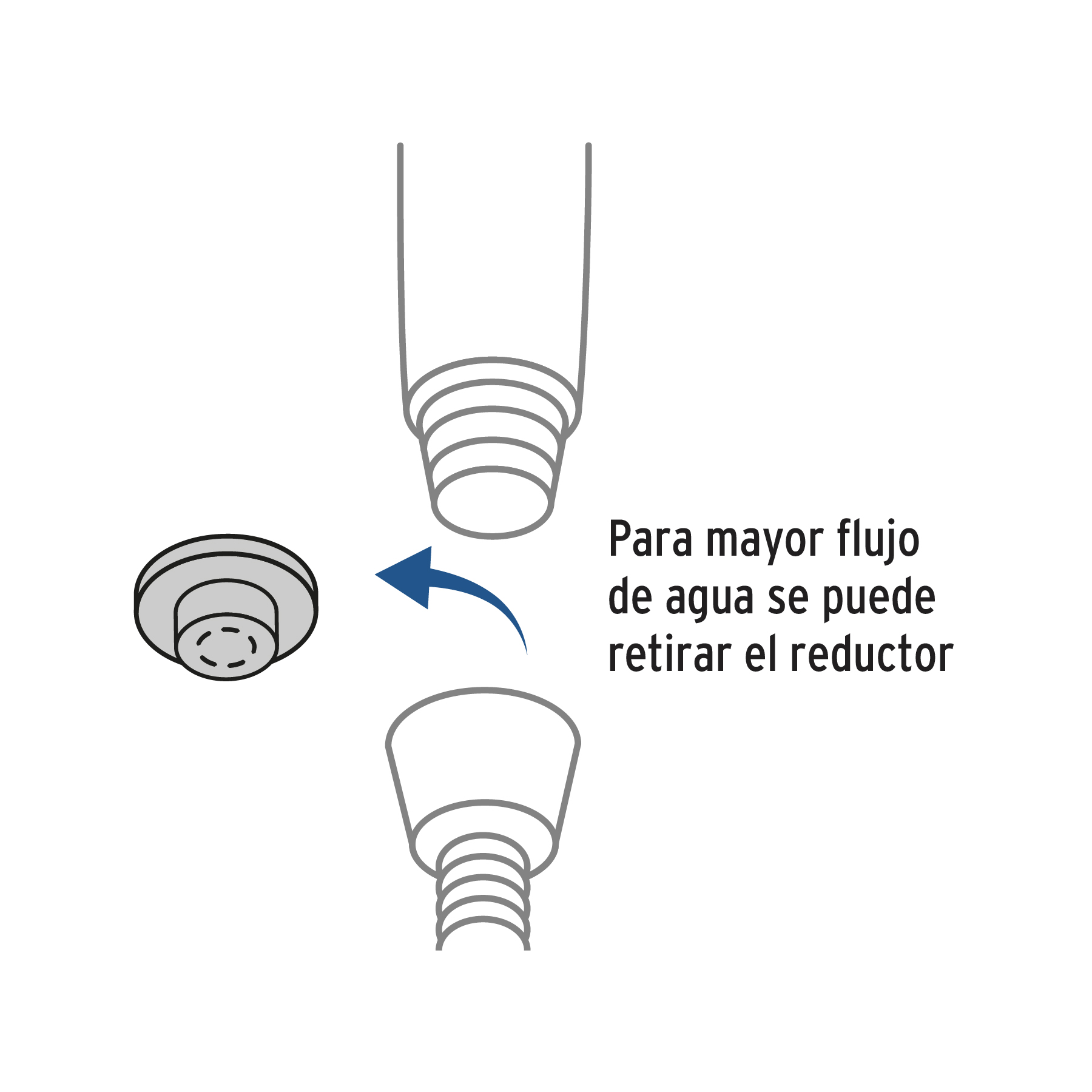 Regadera de teléfono 3-1/4, ABS, con soporte, cromo, AERO - Imagen 2