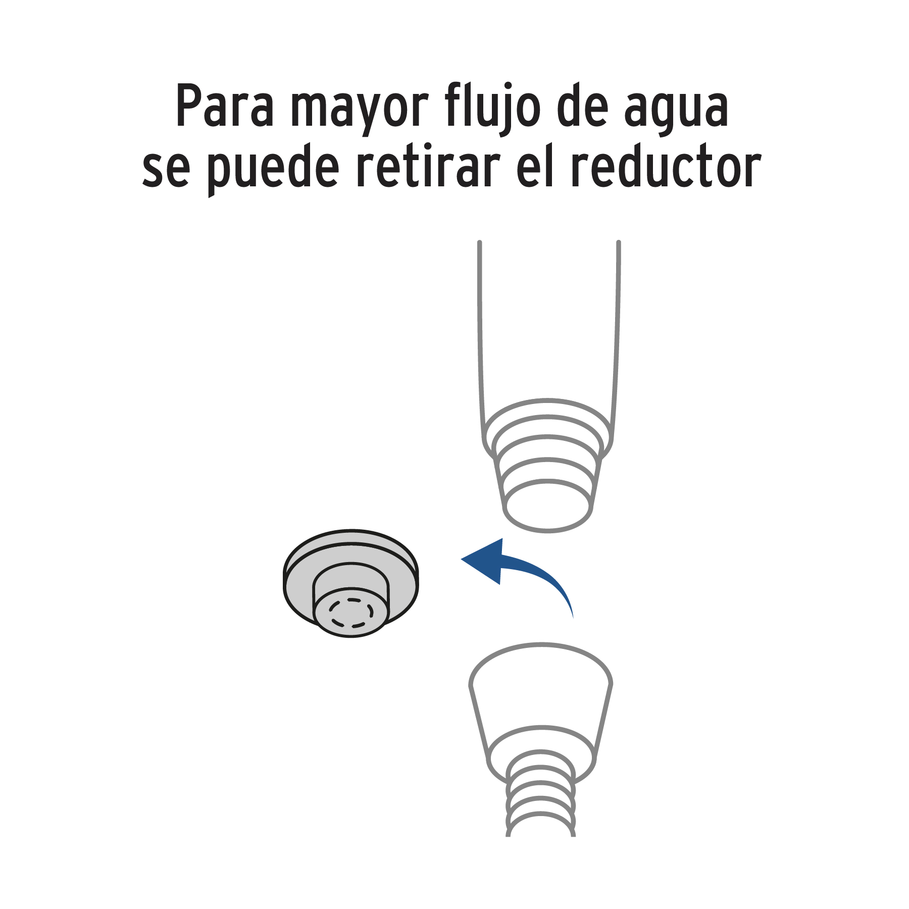 Regadera cromo de teléfono 4' con soporte, Foset Element - Imagen 3