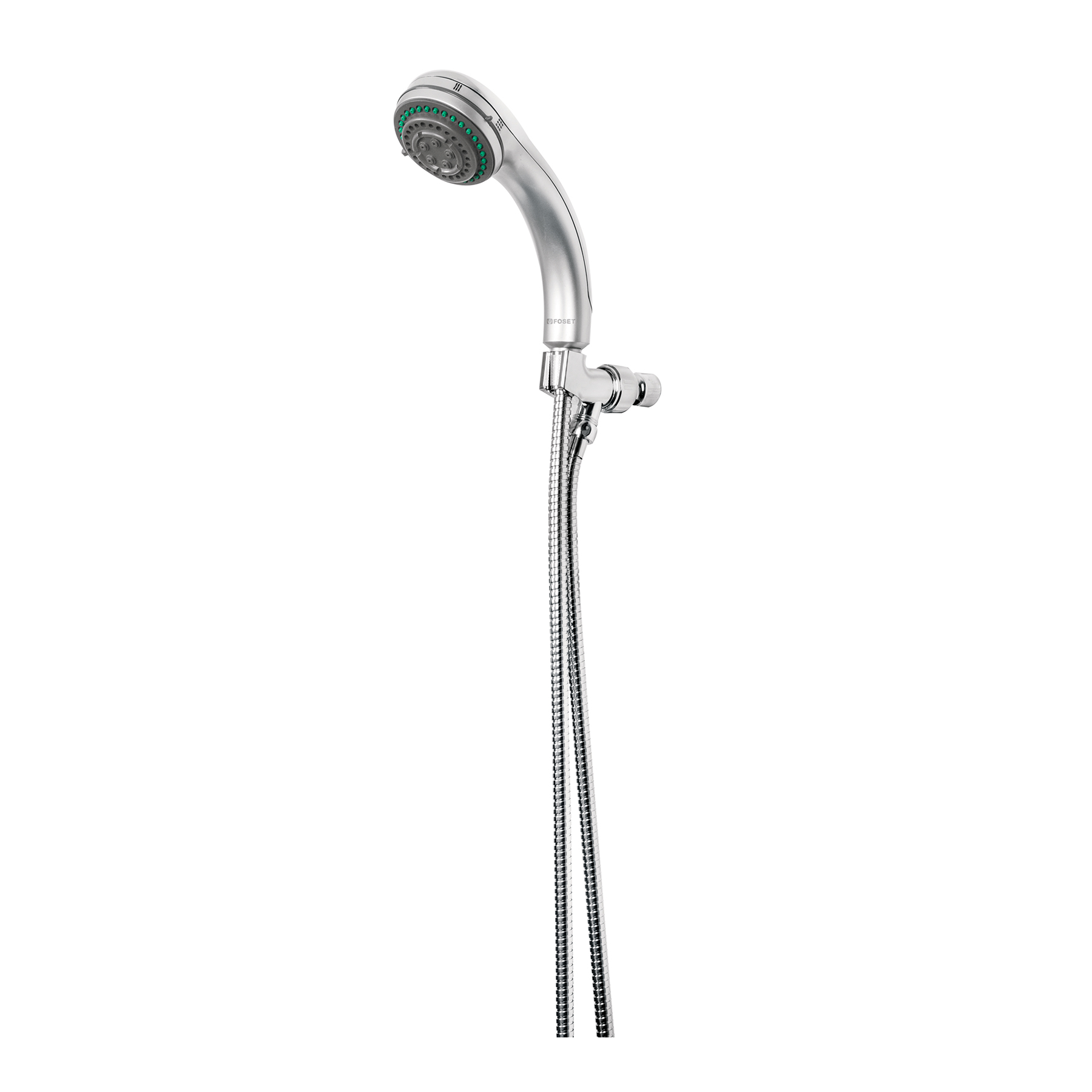 Regadera de teléfono 3-1/4', 5 funciones, con soporte, AQUA