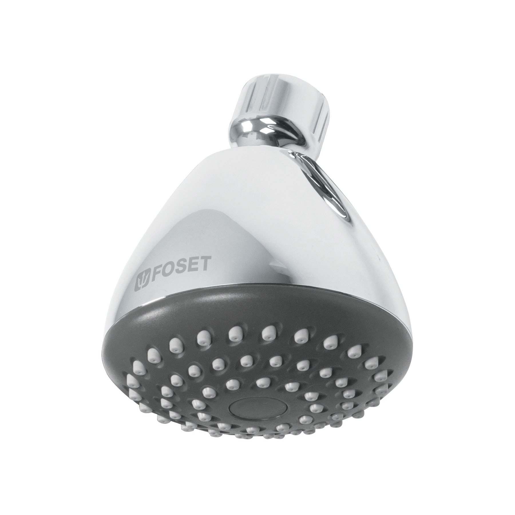 Regadera redonda 3-1/4', ABS, sin brazo, cromo, AERO