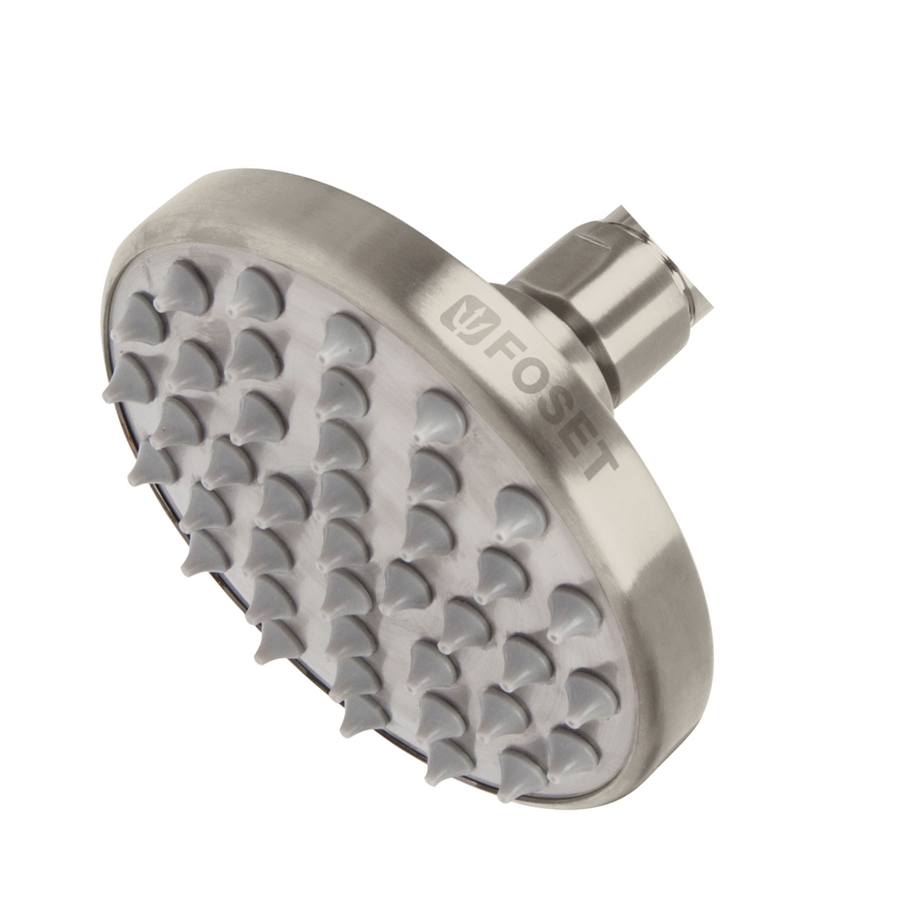 Regadera satín 4' plato redondo, sin brazo, Foset Element