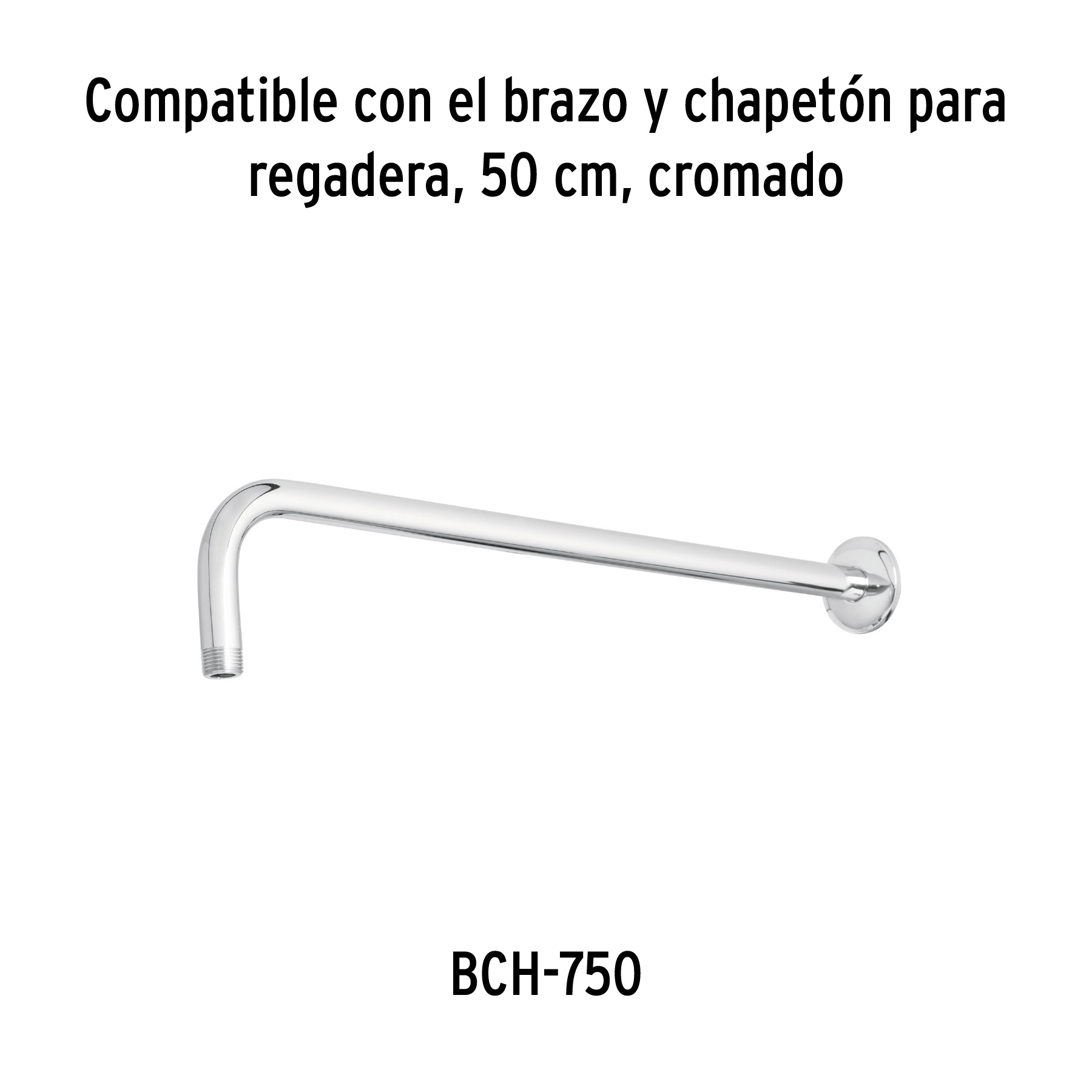 Regadera plato cuadrado 10' sin brazo, cromo, FOSET RIVIERA - Imagen 5