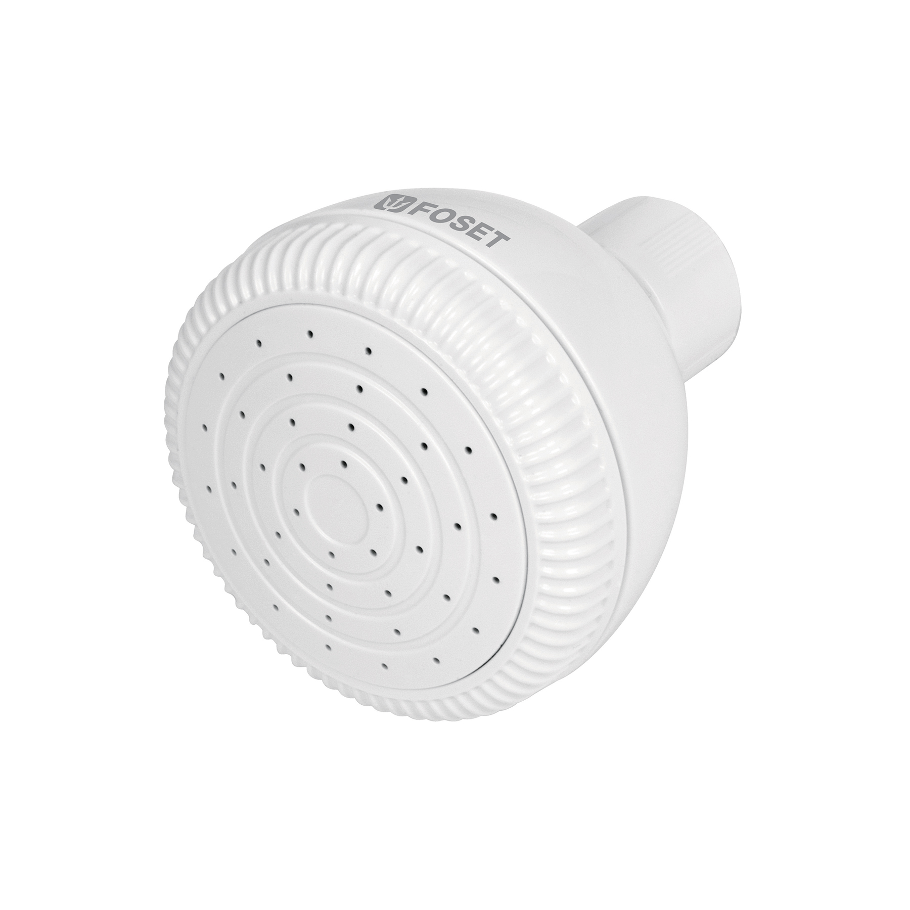 Regadera redonda de ABS 2-1/2' sin brazo, Foset Basic