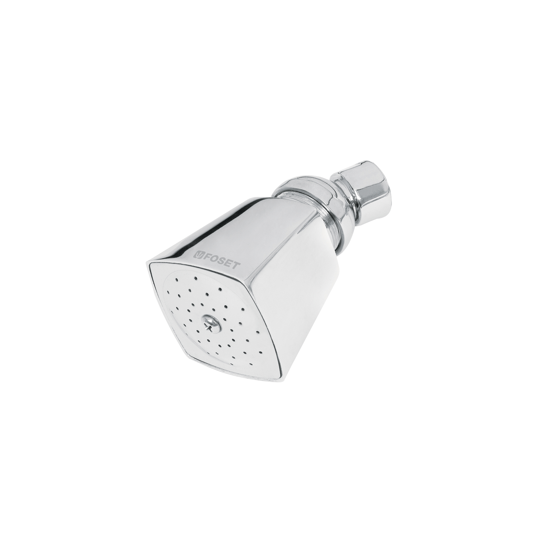 Regadera redonda 2', metálica, sin brazo, cromo, AQUA