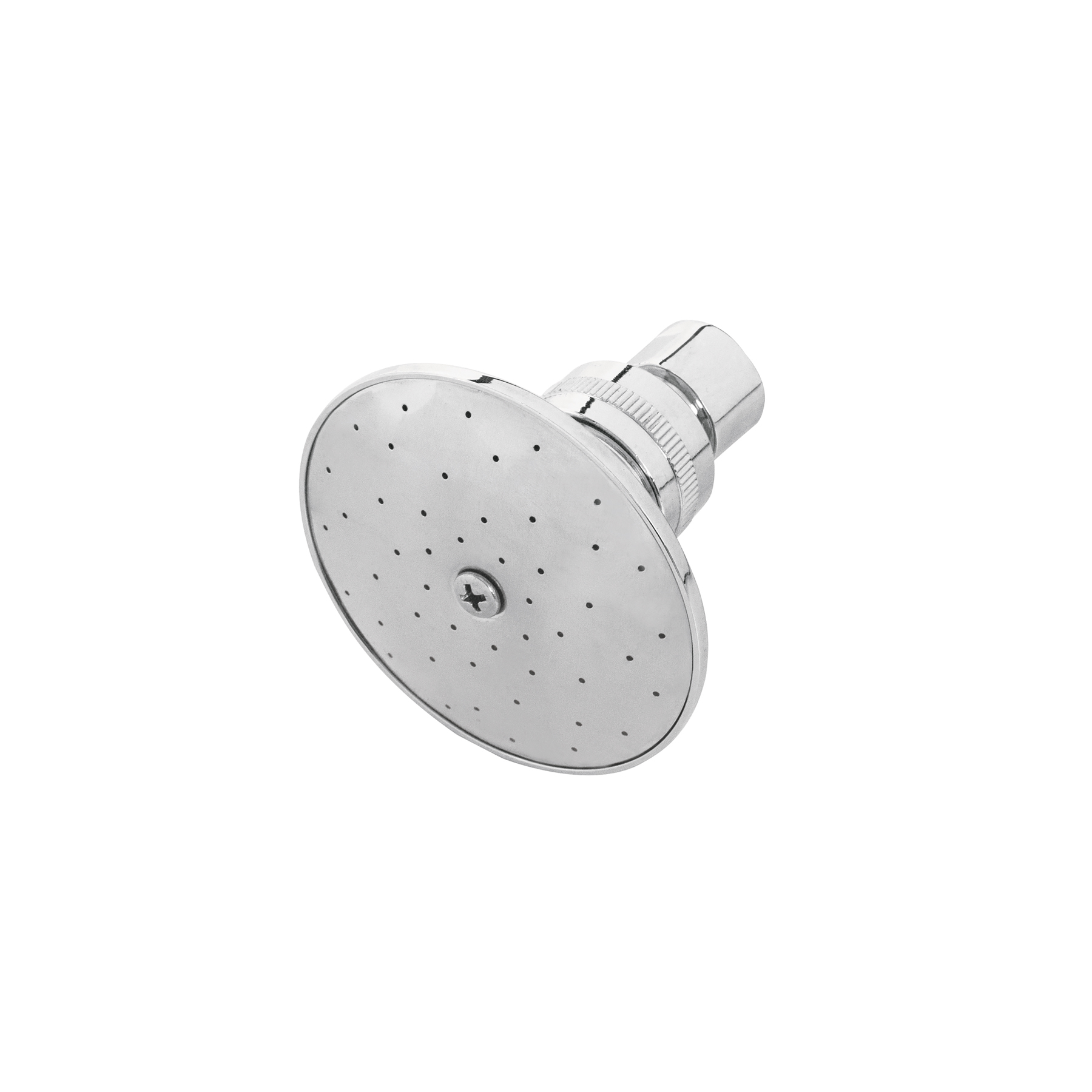 Regadera redonda 3', metálica, sin brazo, cromo, AQUA