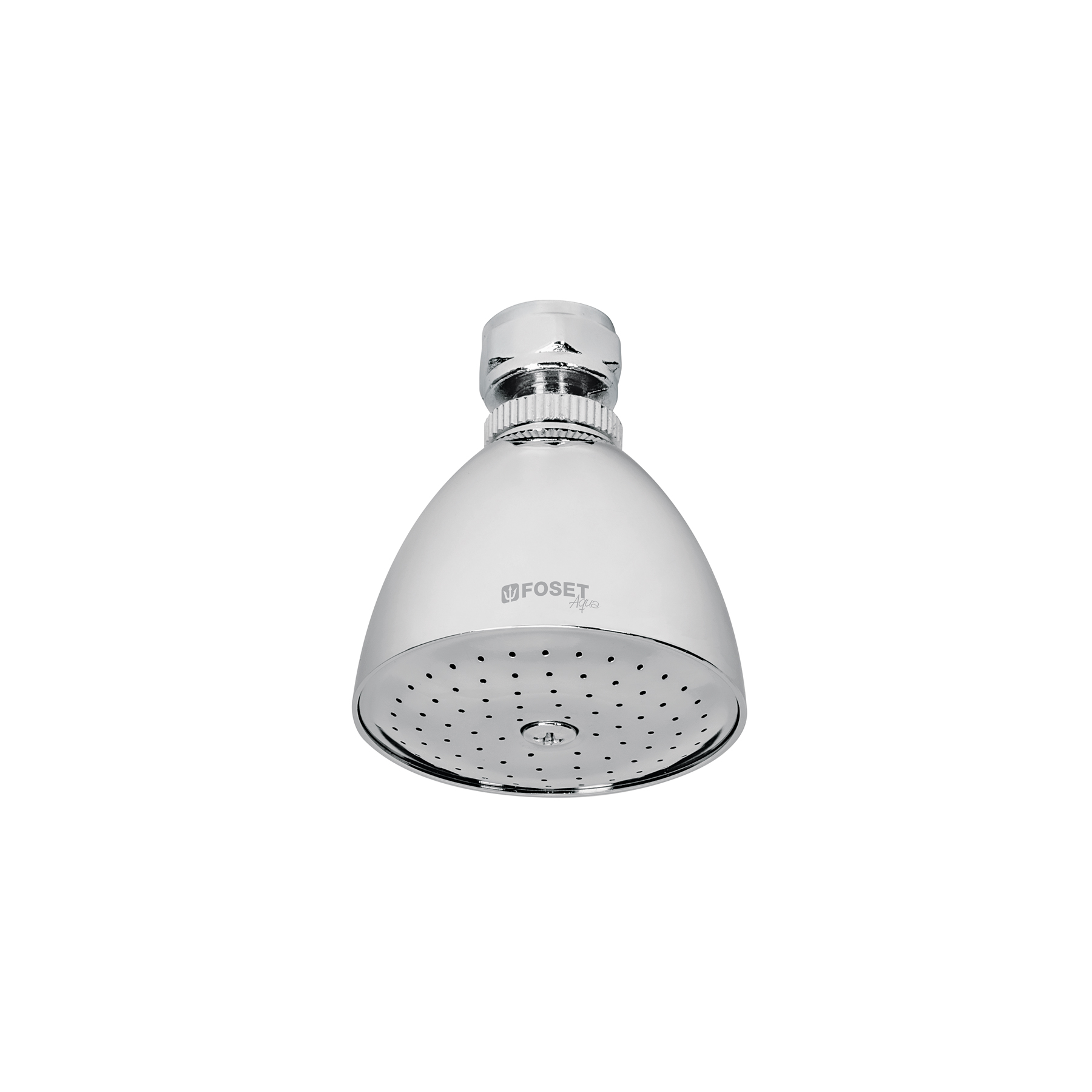 Regadera cónica 2-1/2', metálica, sin brazo, cromo, AQUA