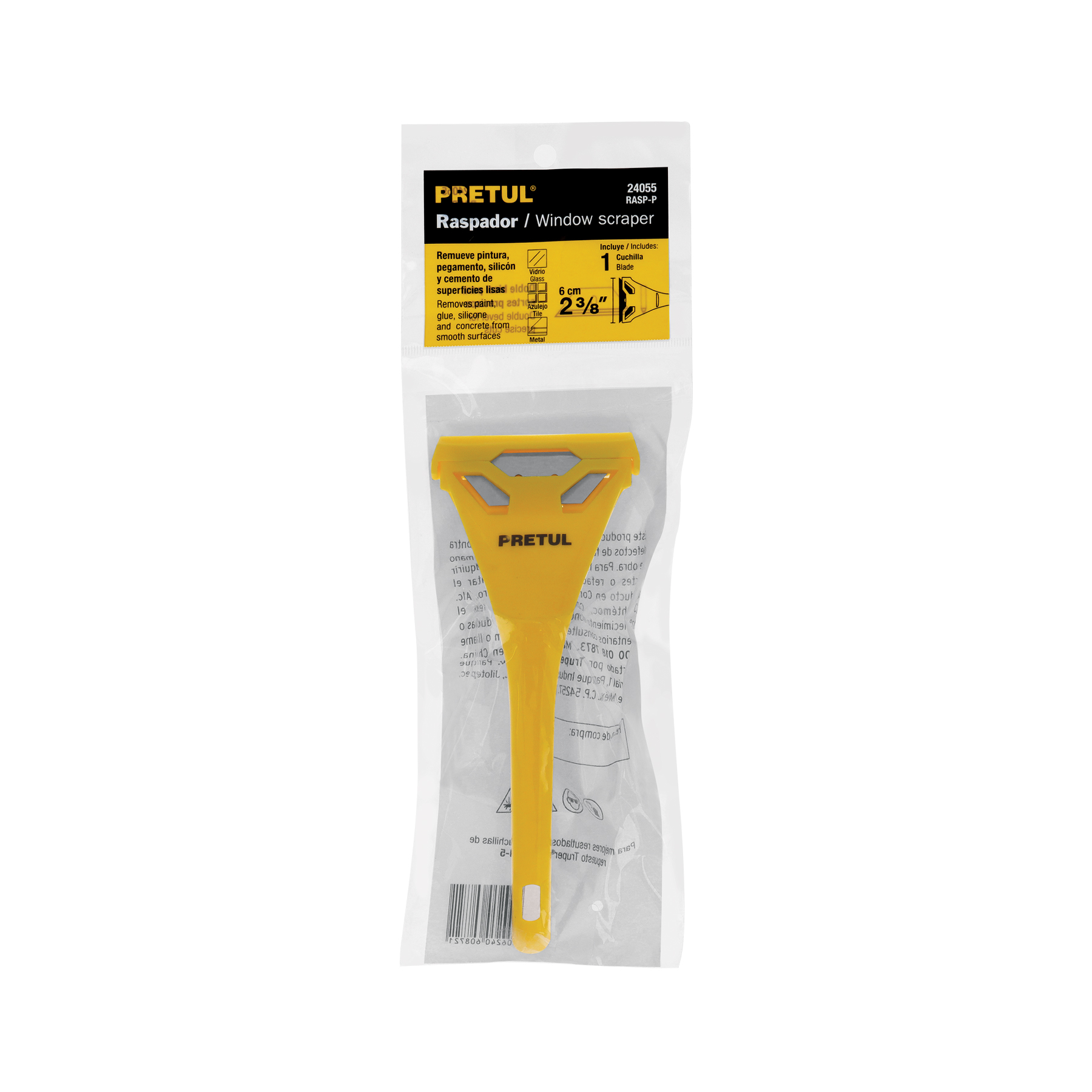 Raspador plástico con cuchilla de 2-3/8', PRETUL - Imagen 4