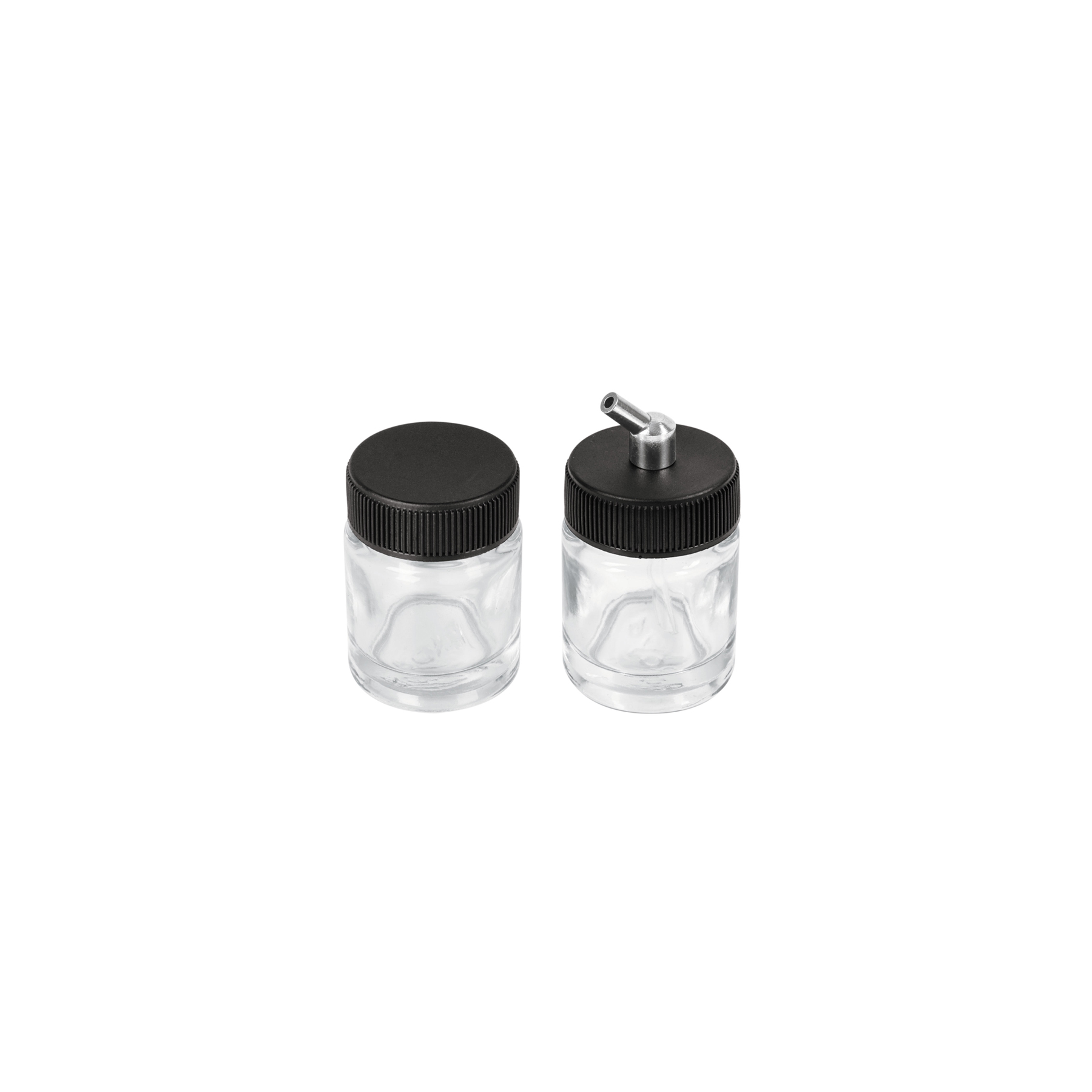 Juego de 2 vasos de 15 ml y adaptador para aerógrafo AERO-8
