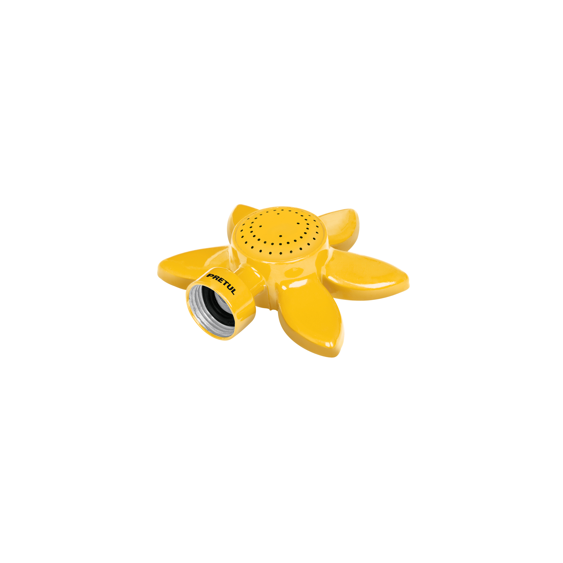 Aspersor base metálica circular, tipo flor, PRETUL