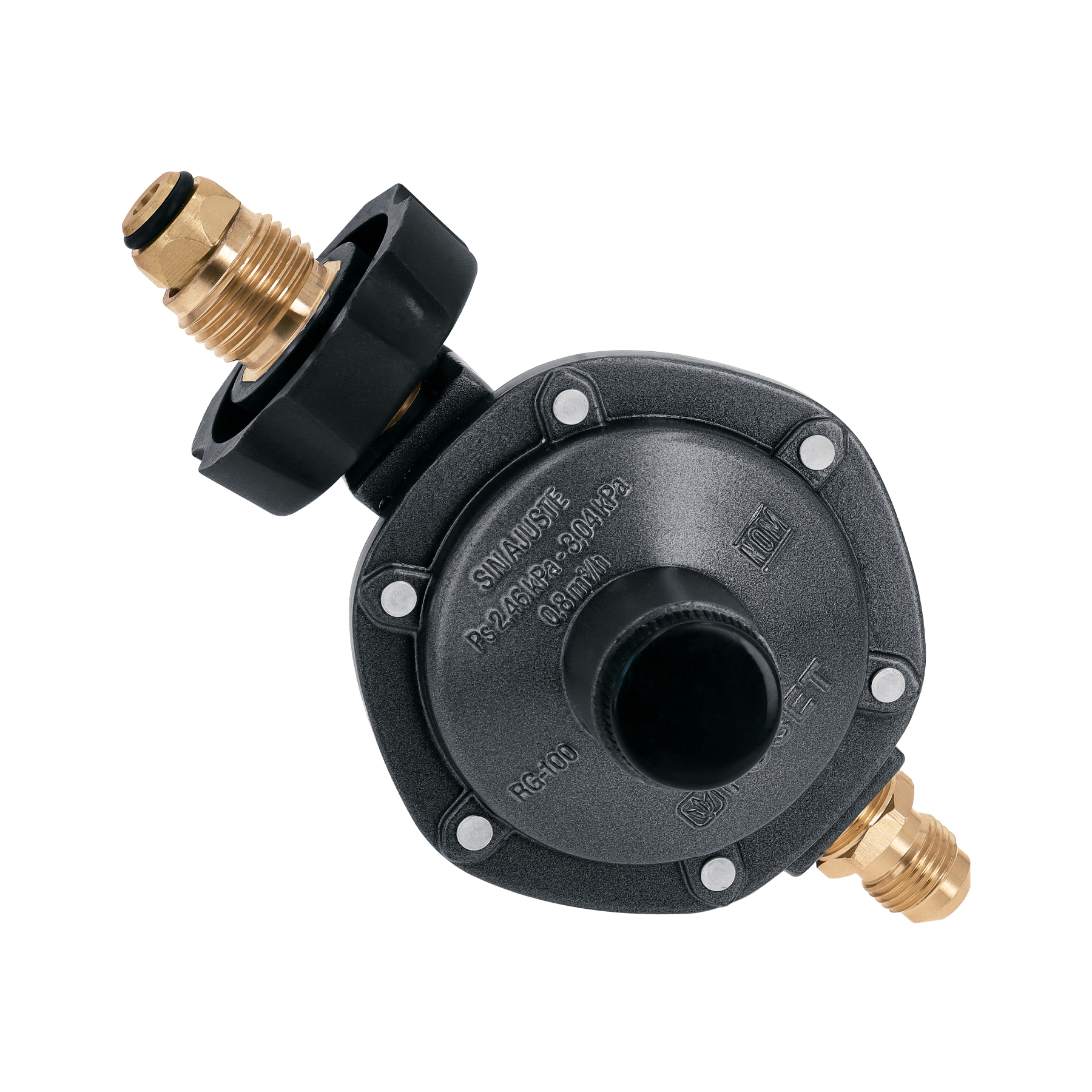 Regulador de gas 1 vía con maneral, baja presión, Foset