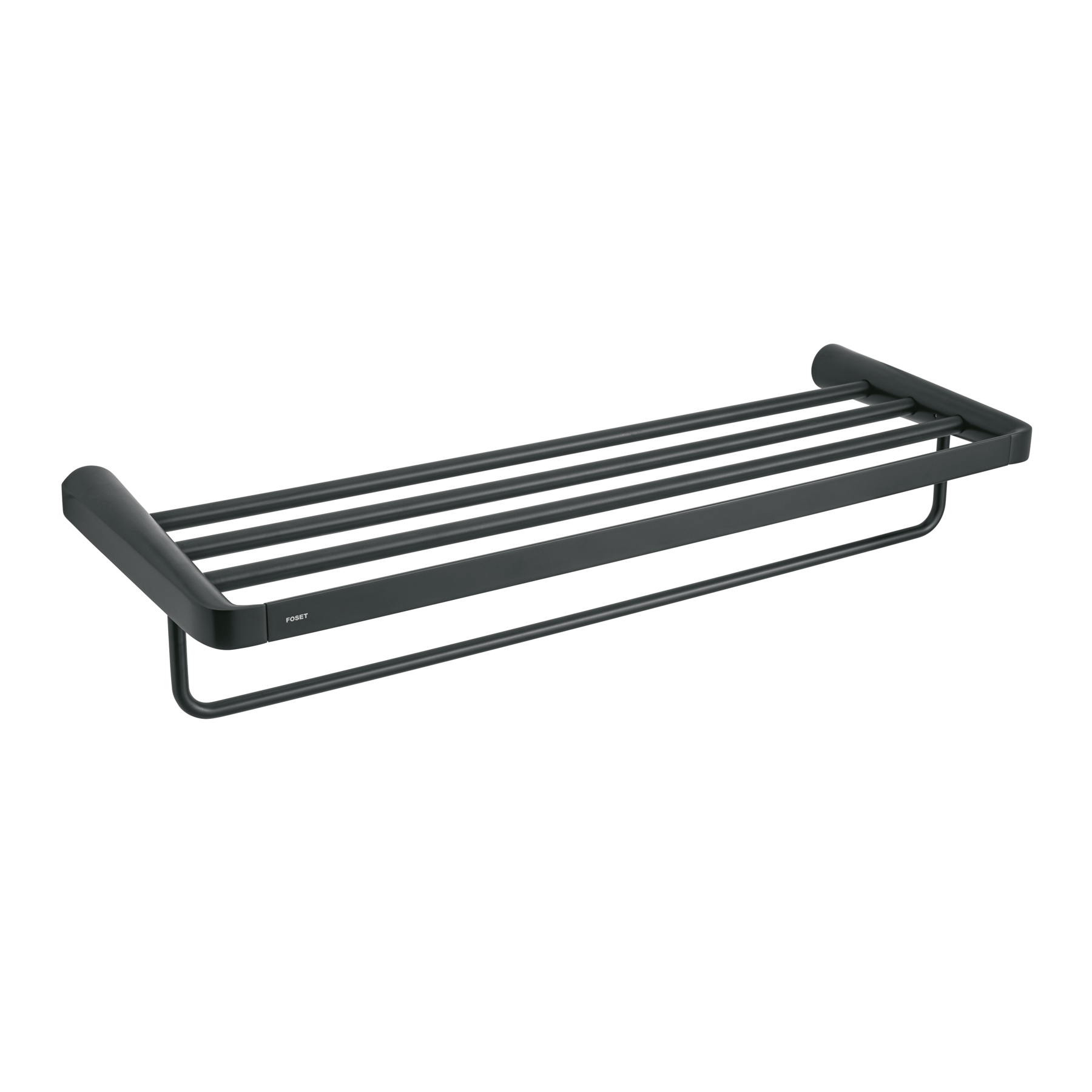Repisa portatoallas, negro, FOSET RIVIERA