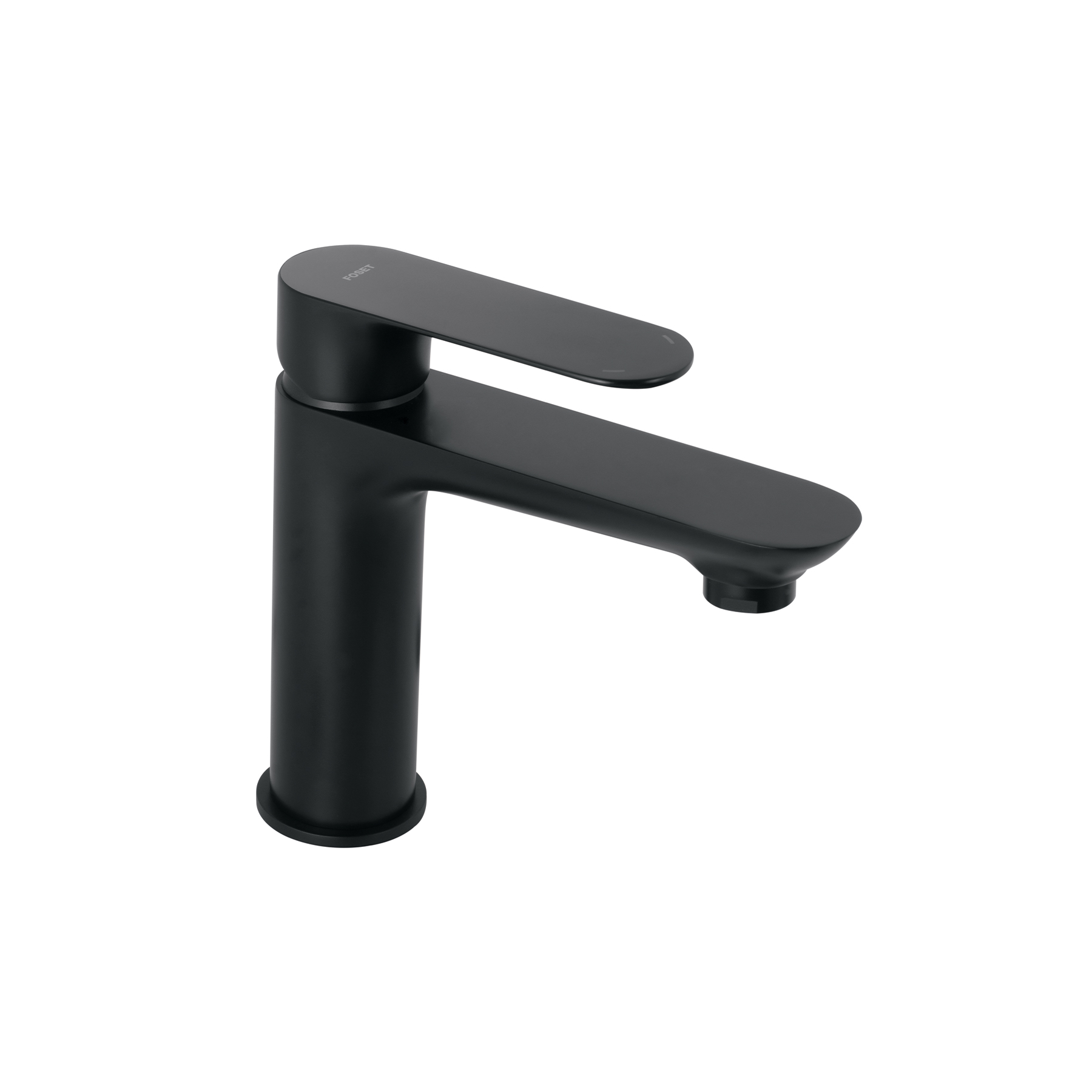 Monomando corto para lavabo, negro, FOSET RIVIERA