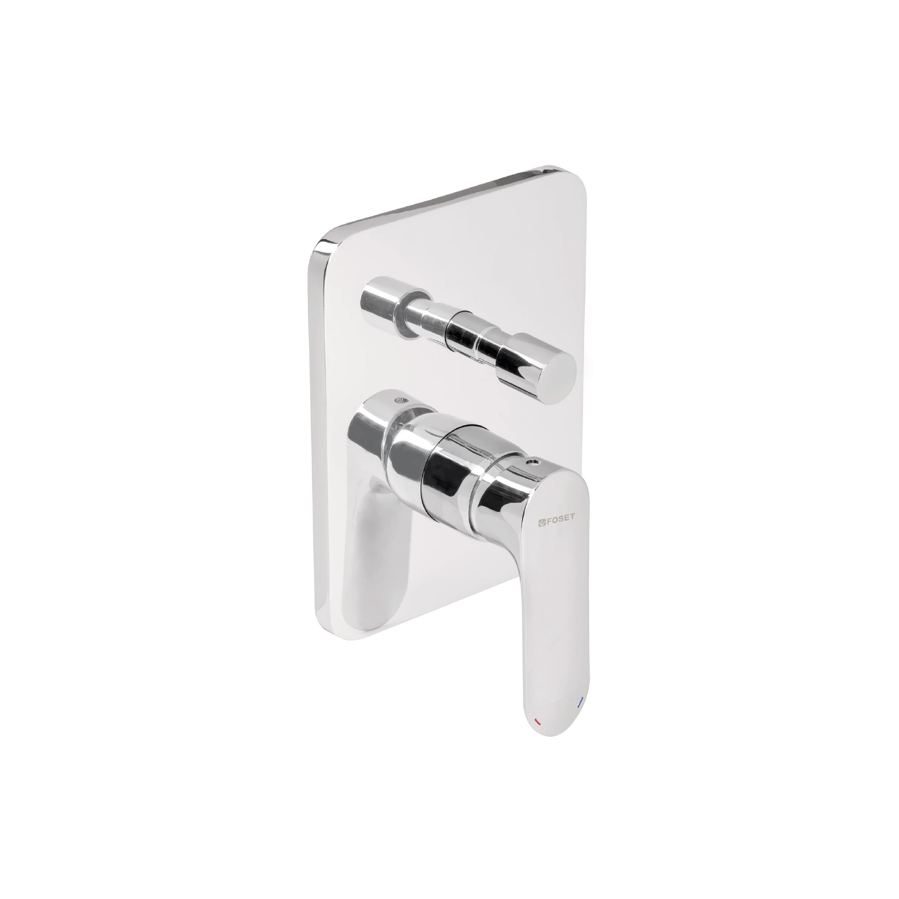 Monomando para regadera con desviador, cromo, RIVIERA