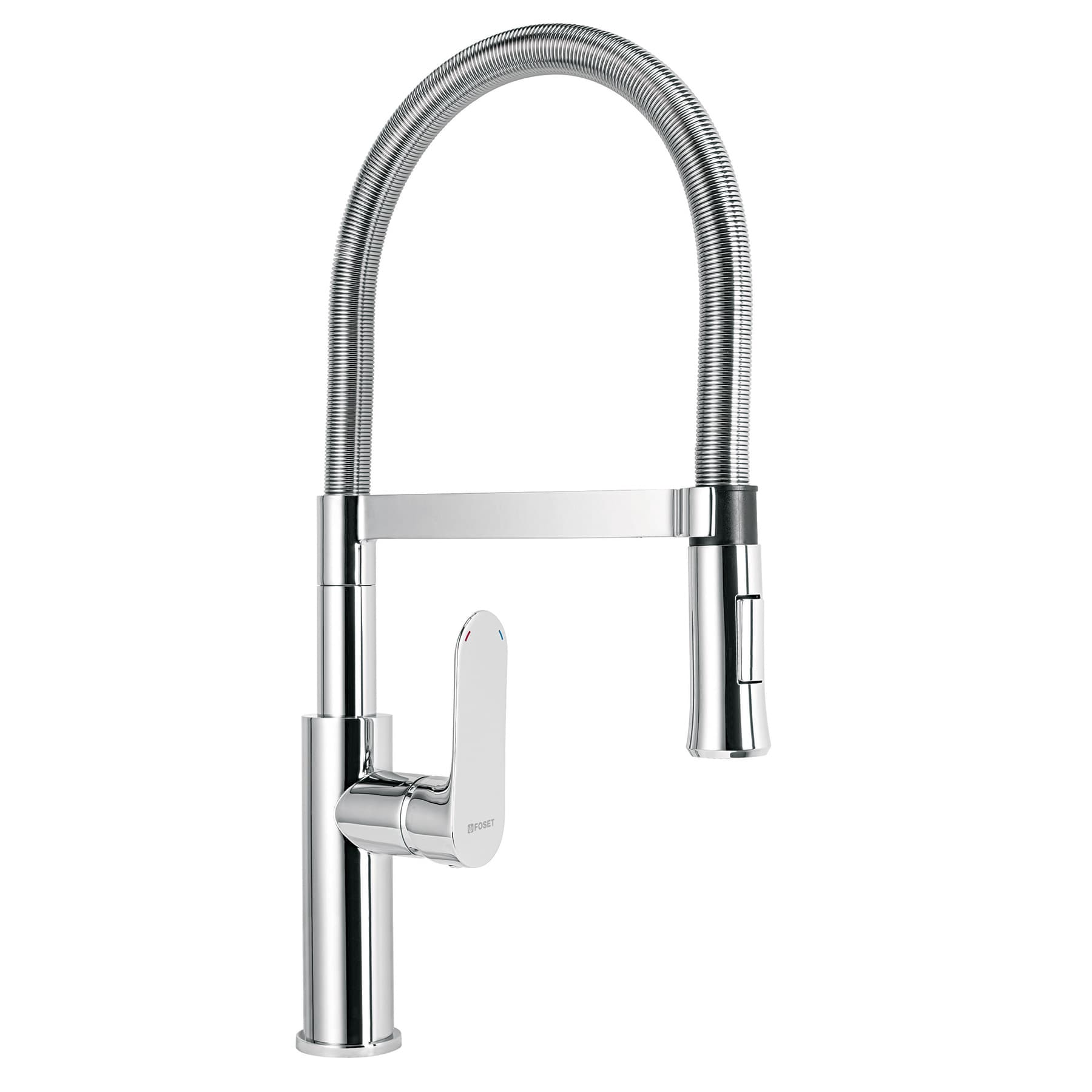 Monomando nariz flexible para fregadero, cromo,FOSET RIVIERA