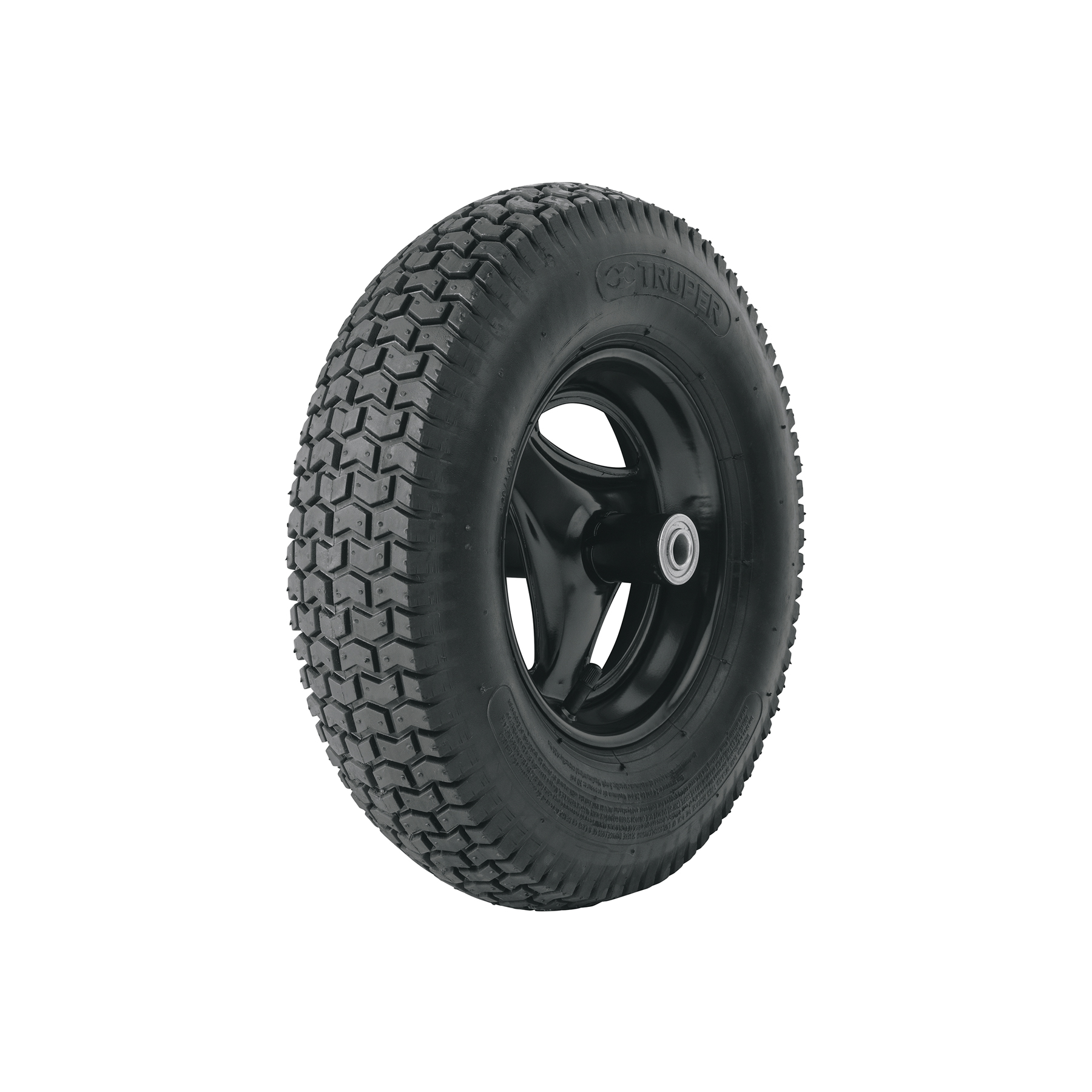 Llanta completa neumática 16', incluye eje y baleros