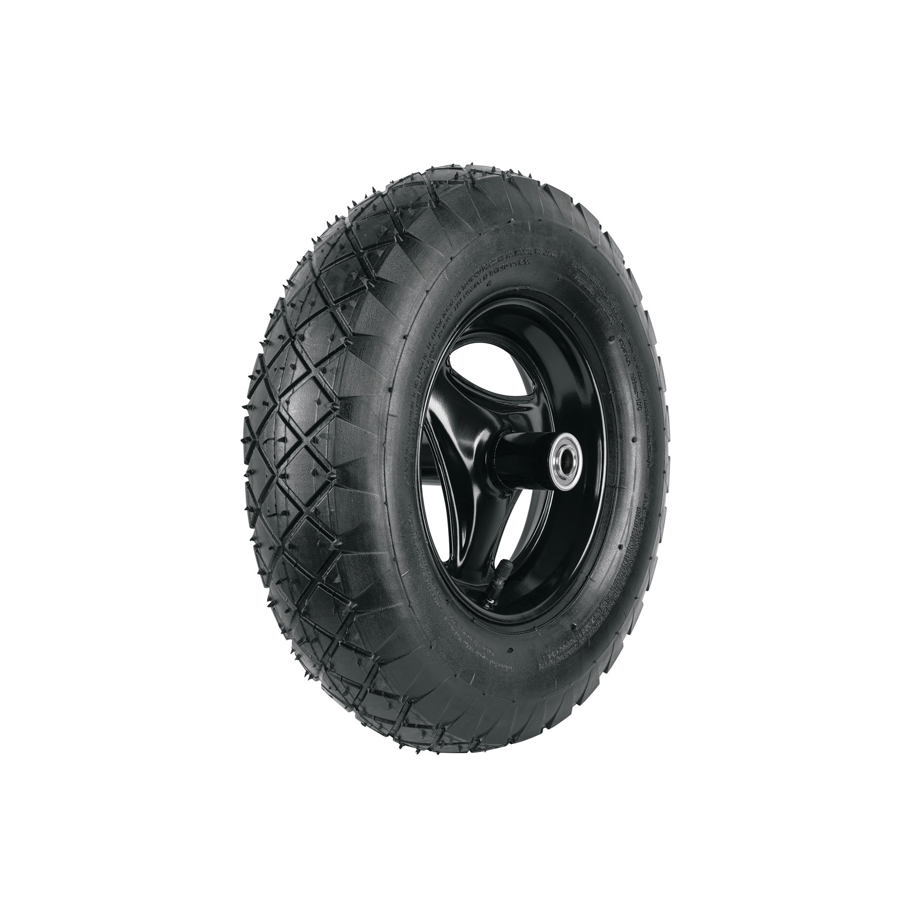 Llanta completa neumática 16', incluye eje y baleros, Pretul