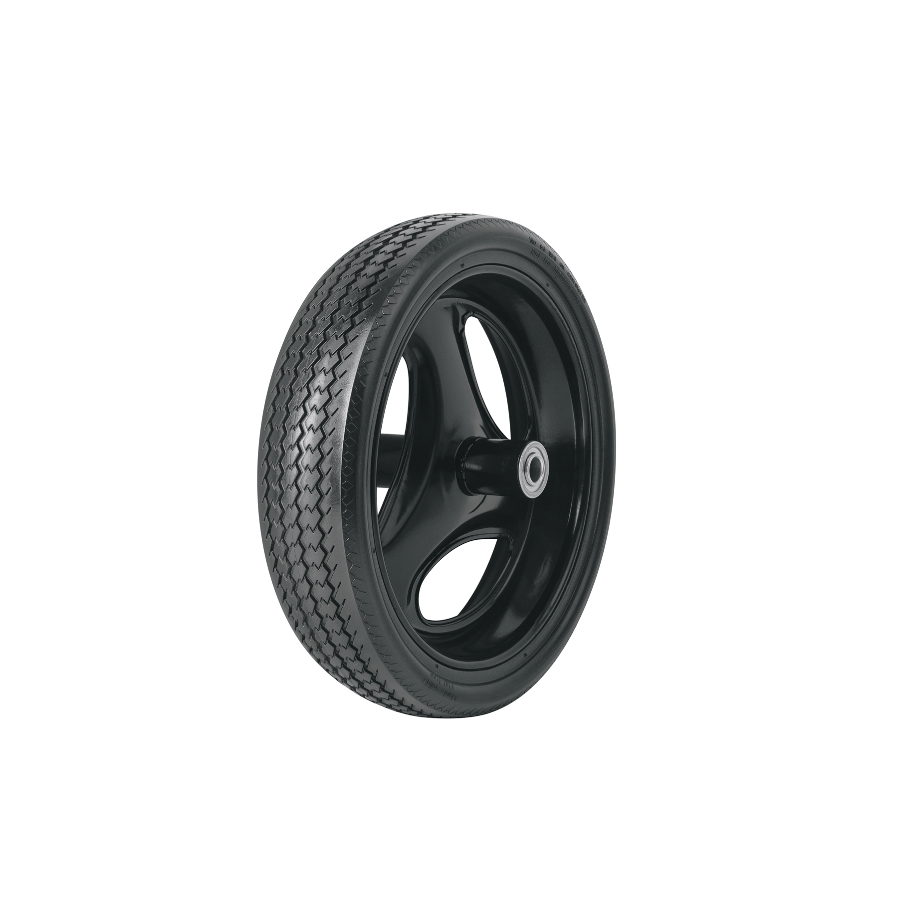 Llanta completa imponchable 13-1/2', incluye eje y baleros