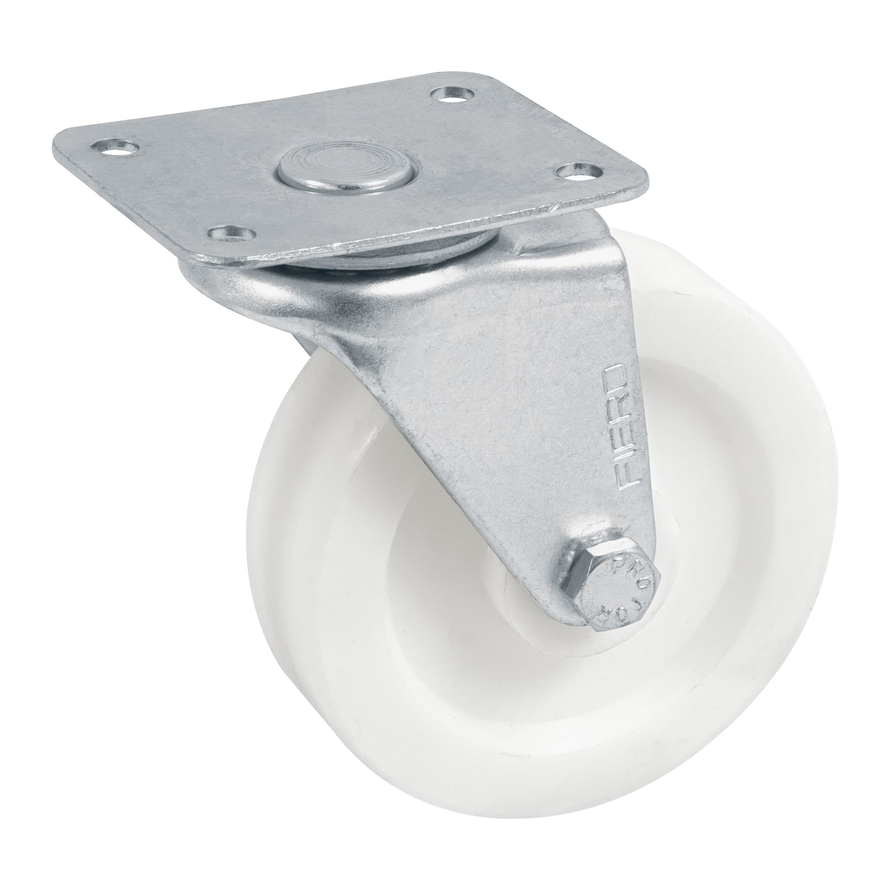 Rodaja de polietileno 3' placa giratoria, con buje, FIERO