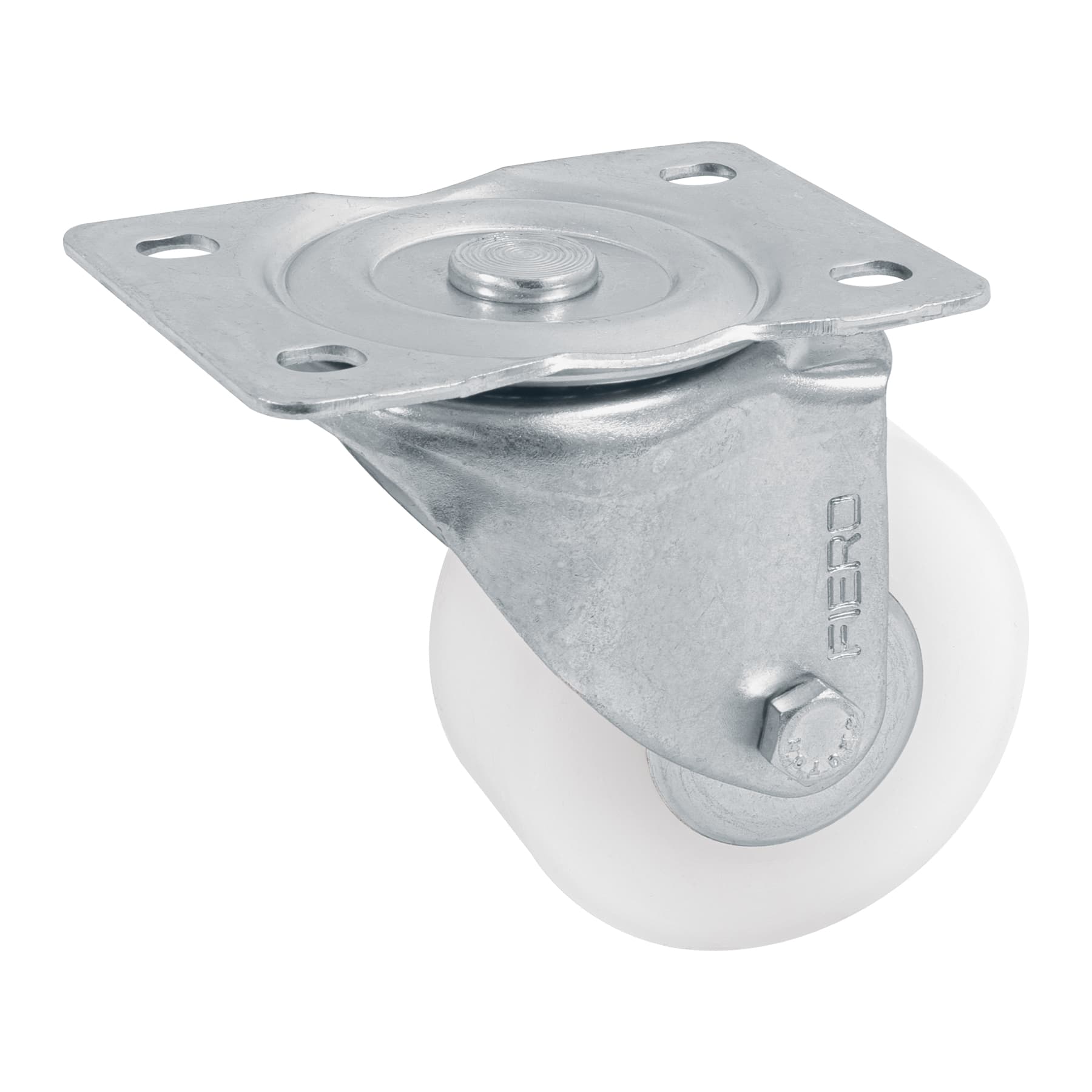 Rodaja de polietileno 3' placa giratoria, con balero, FIERO