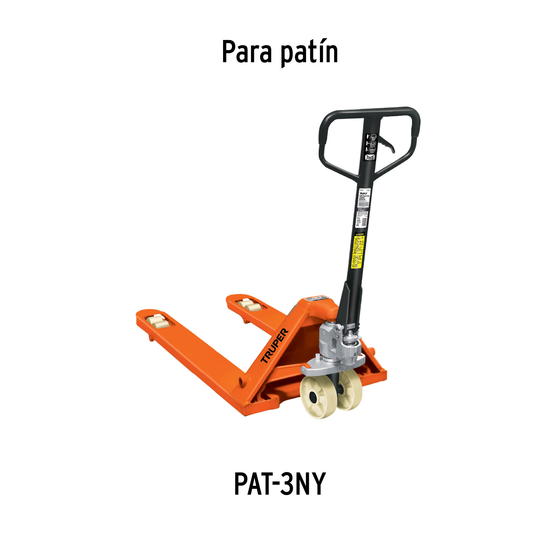 2 Rodillos para patín traspaleta de 3 ton PAT-3NY, Truper - Imagen 2
