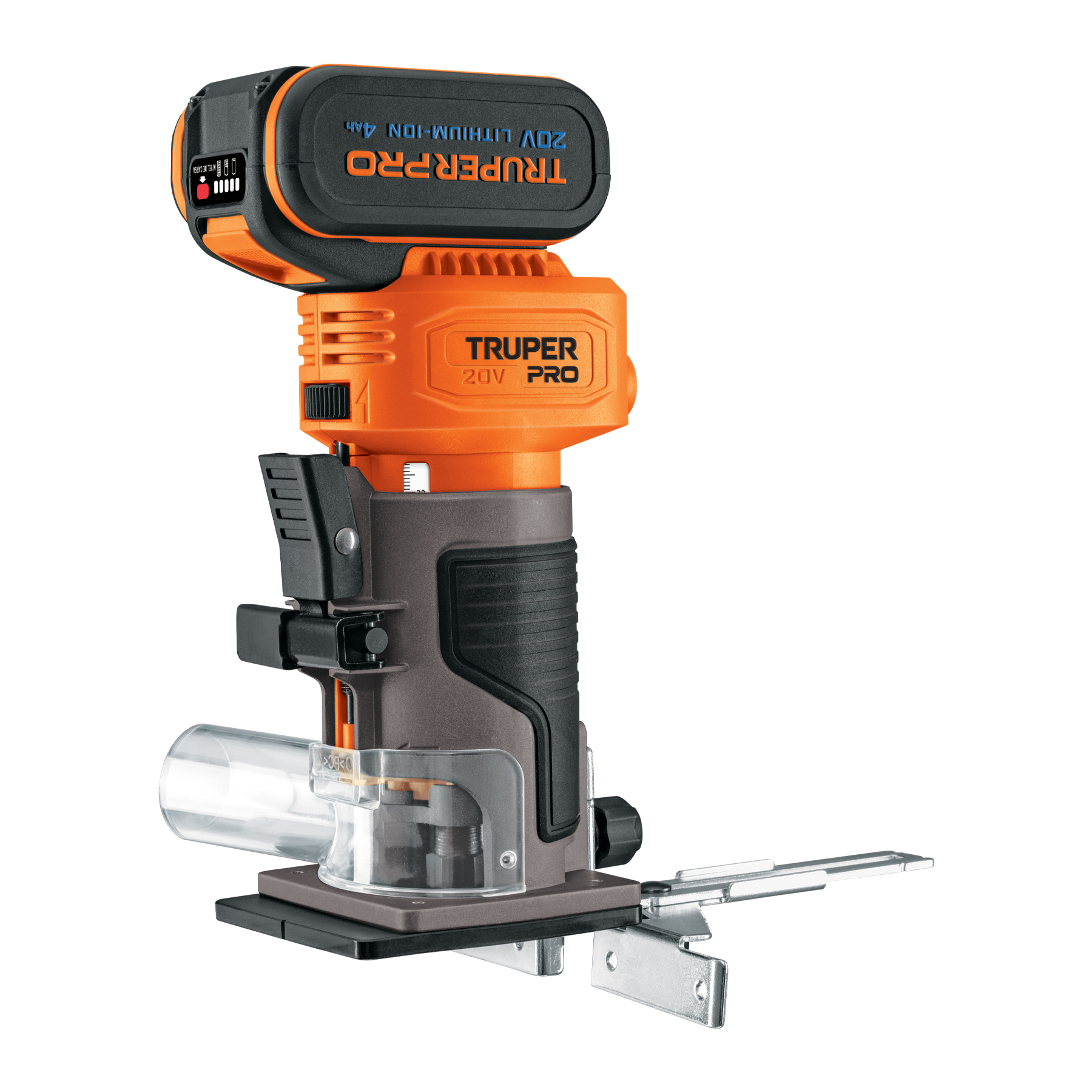 Router (Rebajadora) 1/4', 1 batería 4 Ah, TRUPER PRO