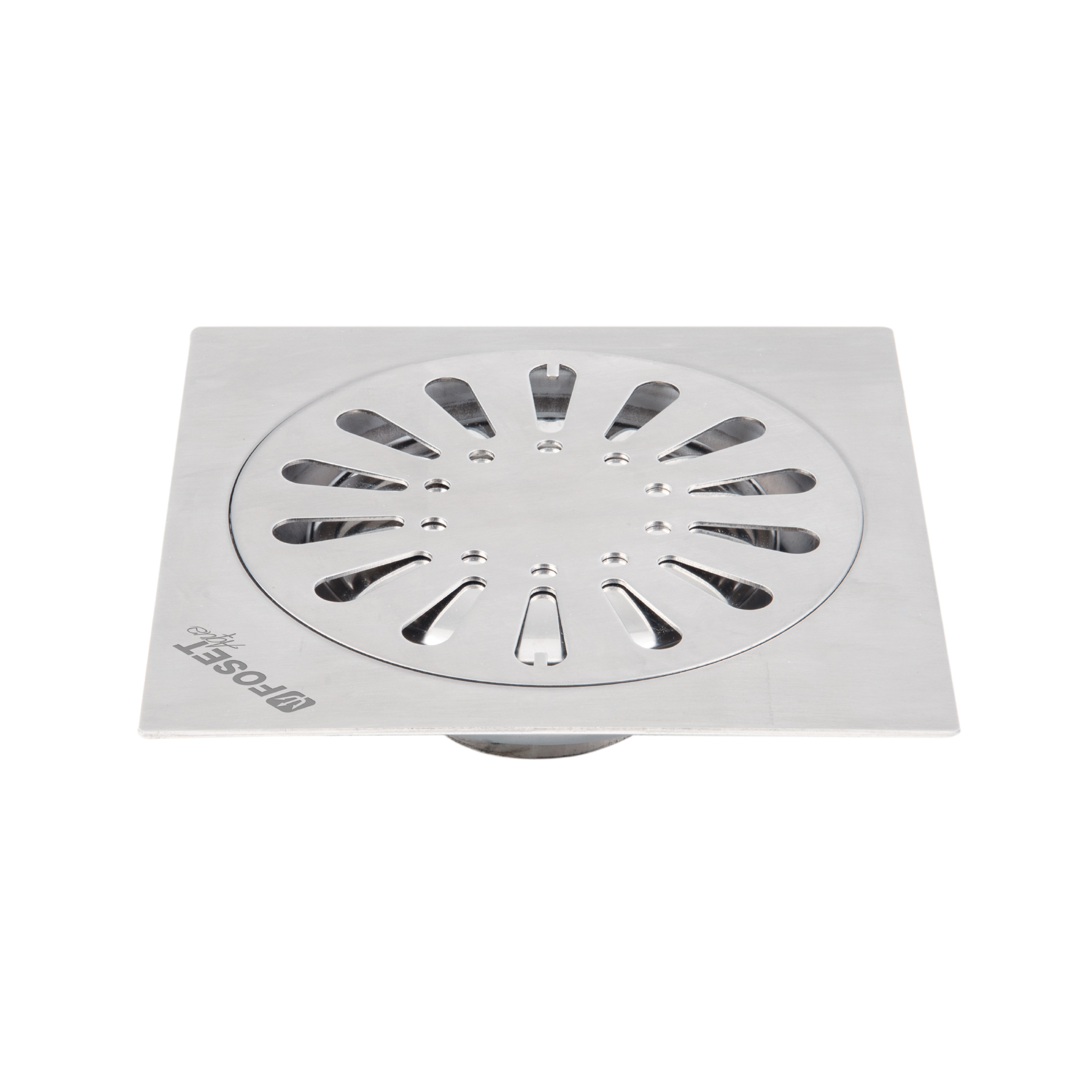 Resumidero cuadrado 6' x 6', acero inoxidable, gota, AQUA