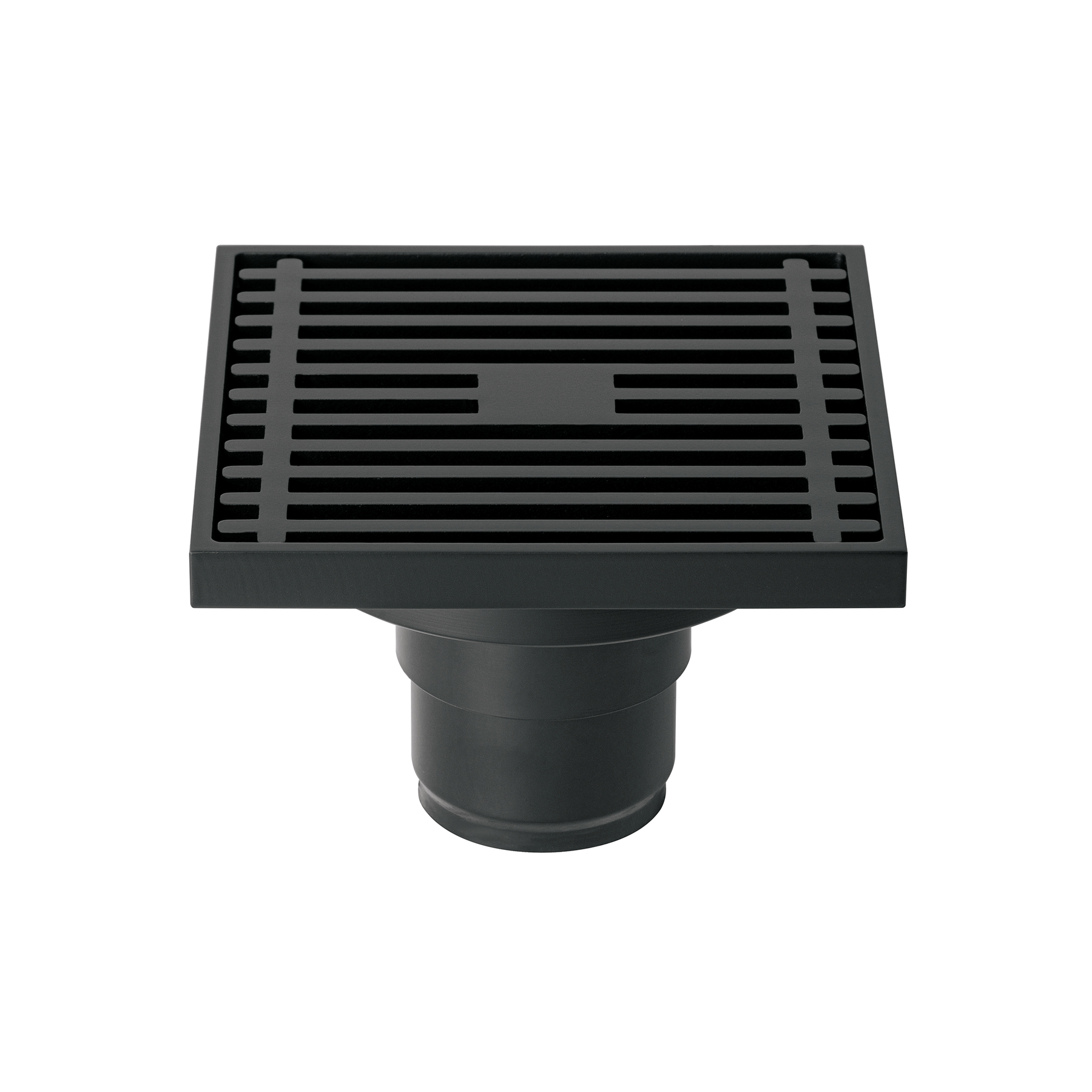 Resumidero cuadrado 4 x 4', latón, negro, FOSET RIVIERA