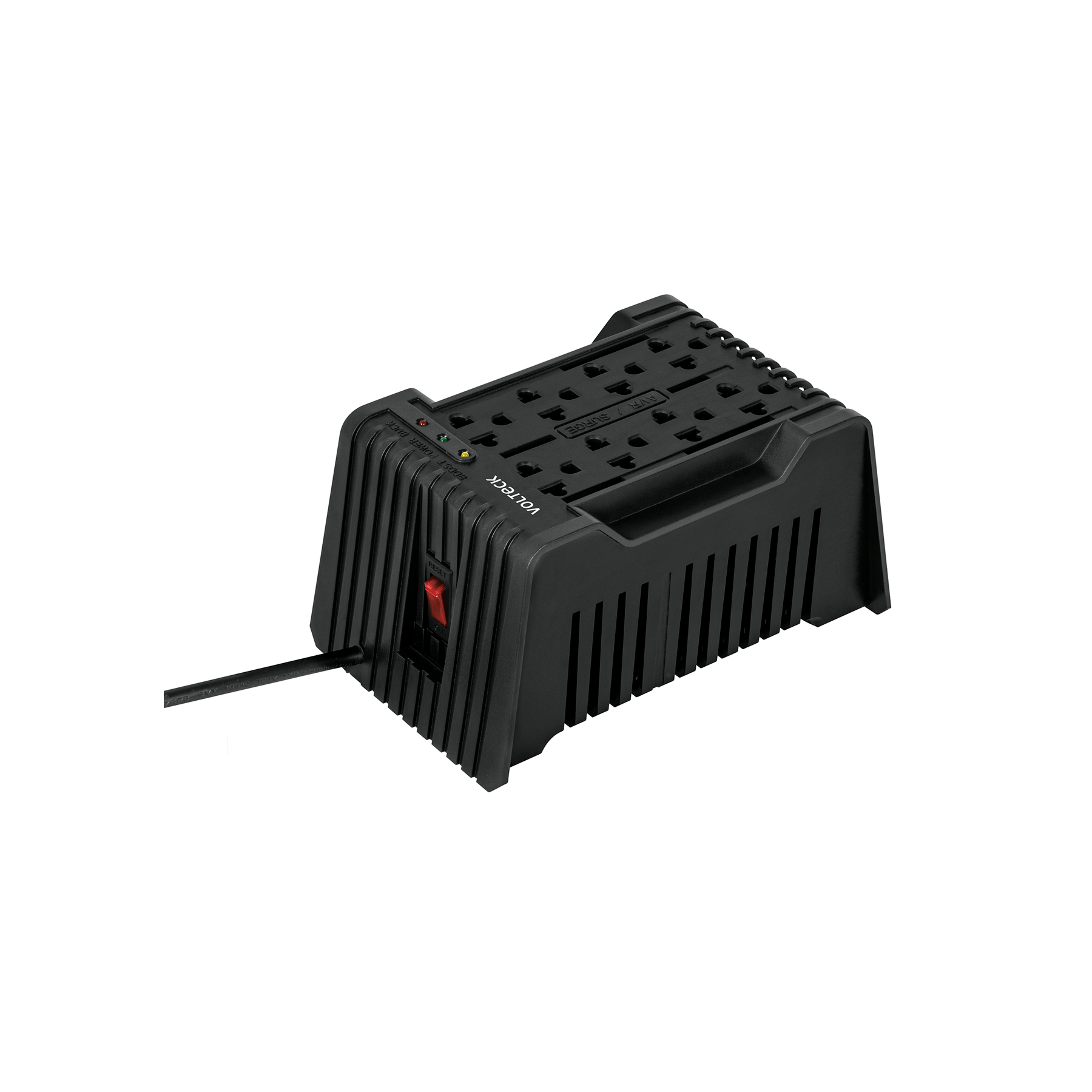 Regulador de voltaje de 1200 VA / 600 W 8 contactos, Volteck