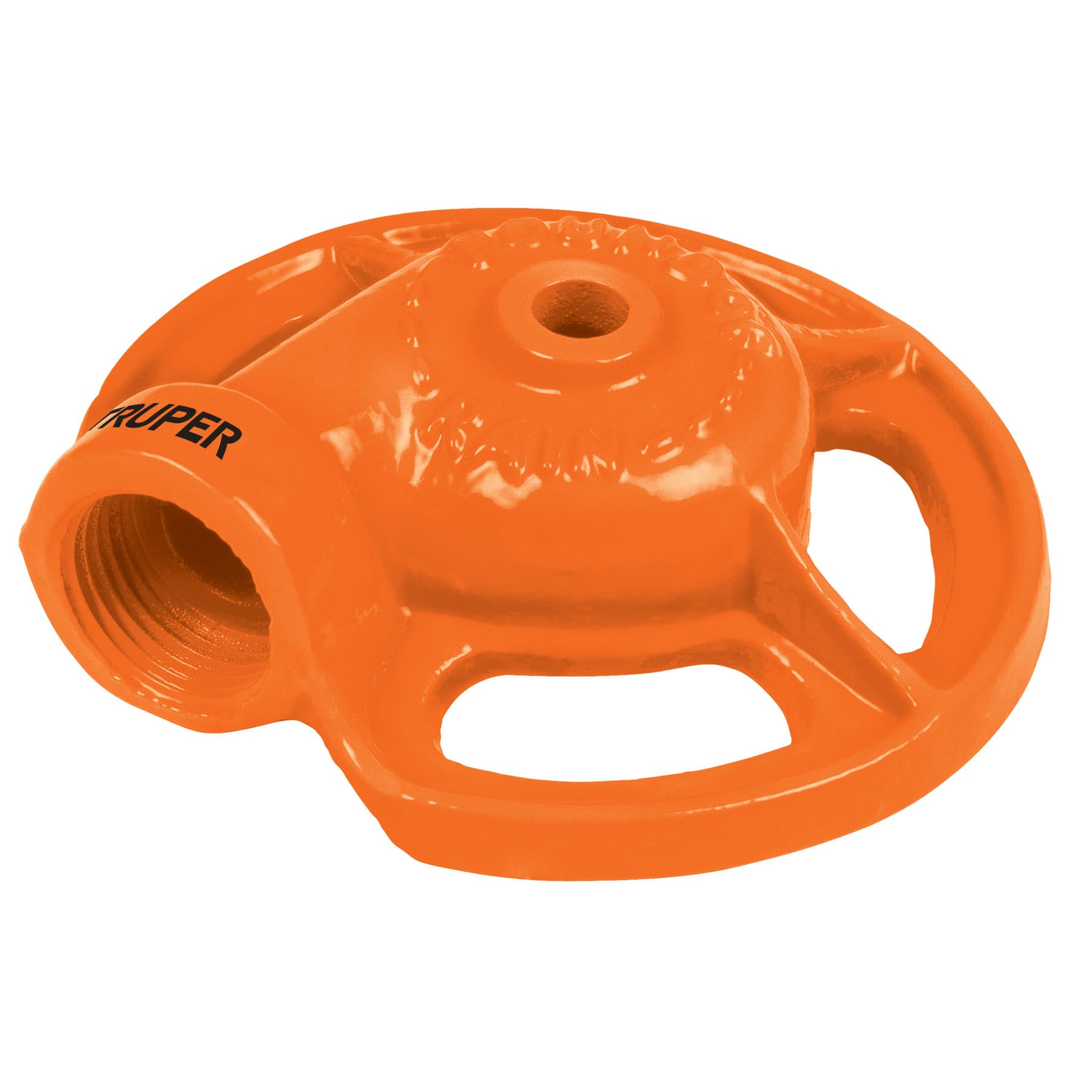 Aspersor base metálica, tipo sapo de chorro fino, TRUPER