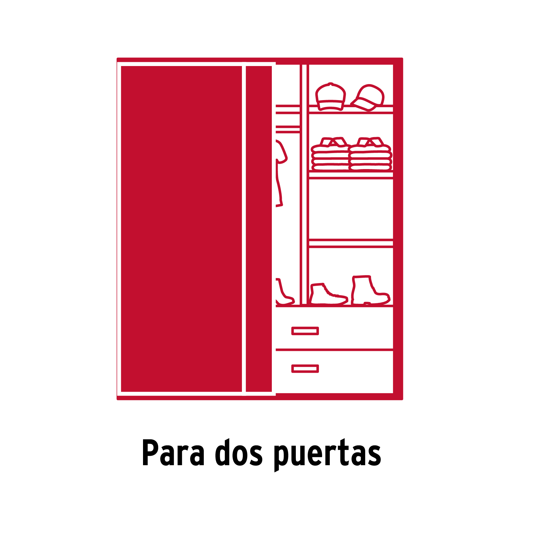 Sistema corredizo para riel superior de clóset, HERMEX - Imagen 4