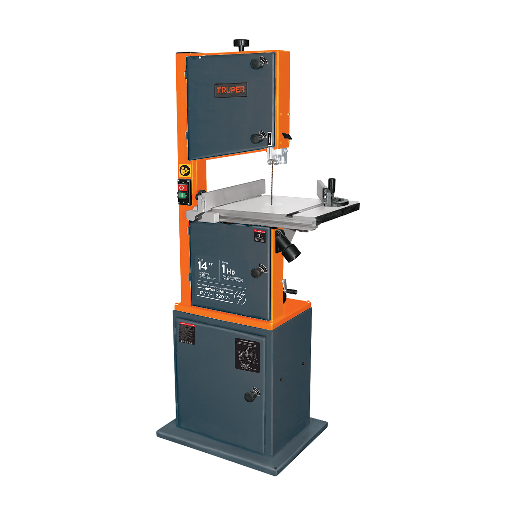 Sierra cinta 14', 1 HP (750 W), Truper