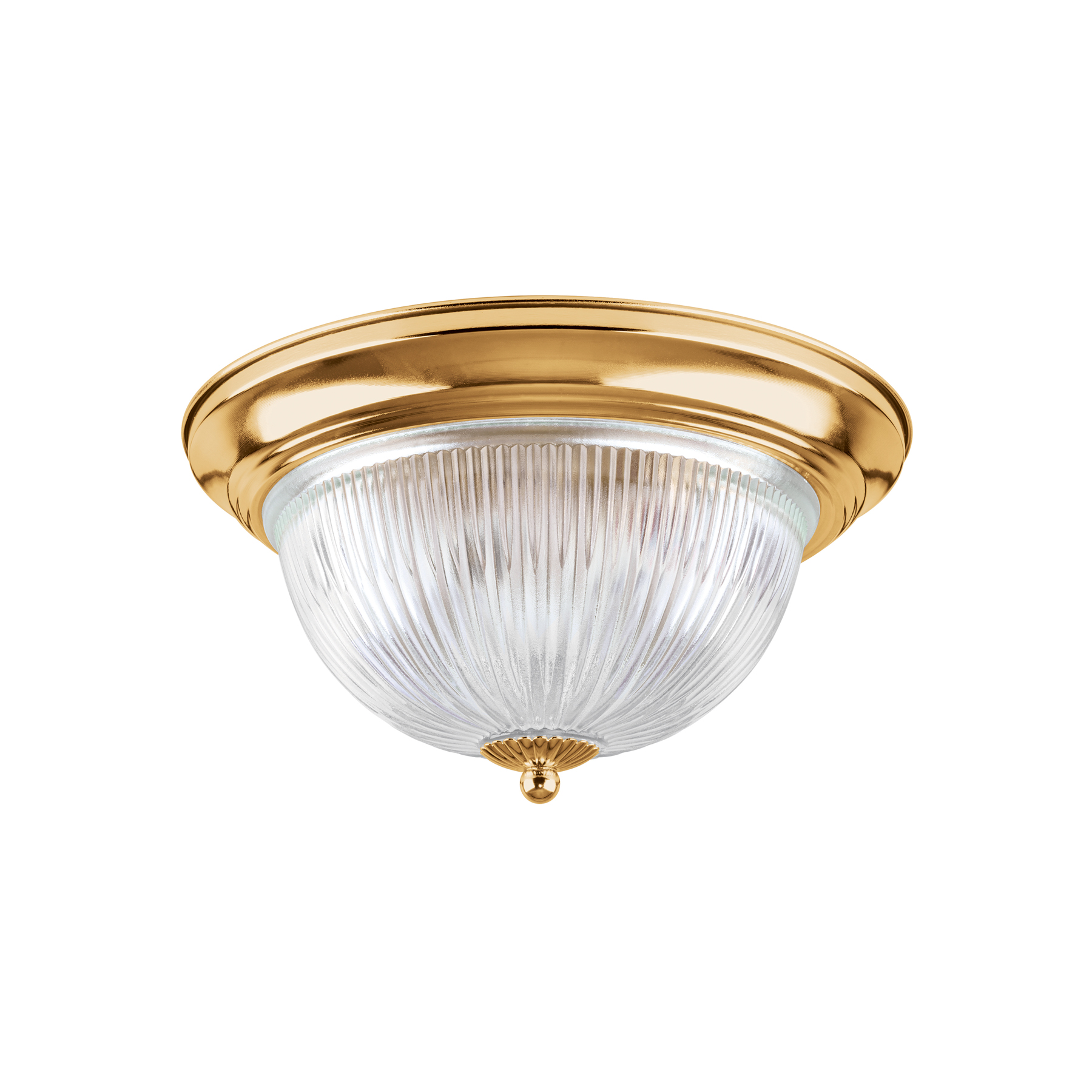 Luminario decorativo 15x28 cm pantalla cristal, s/lámparas