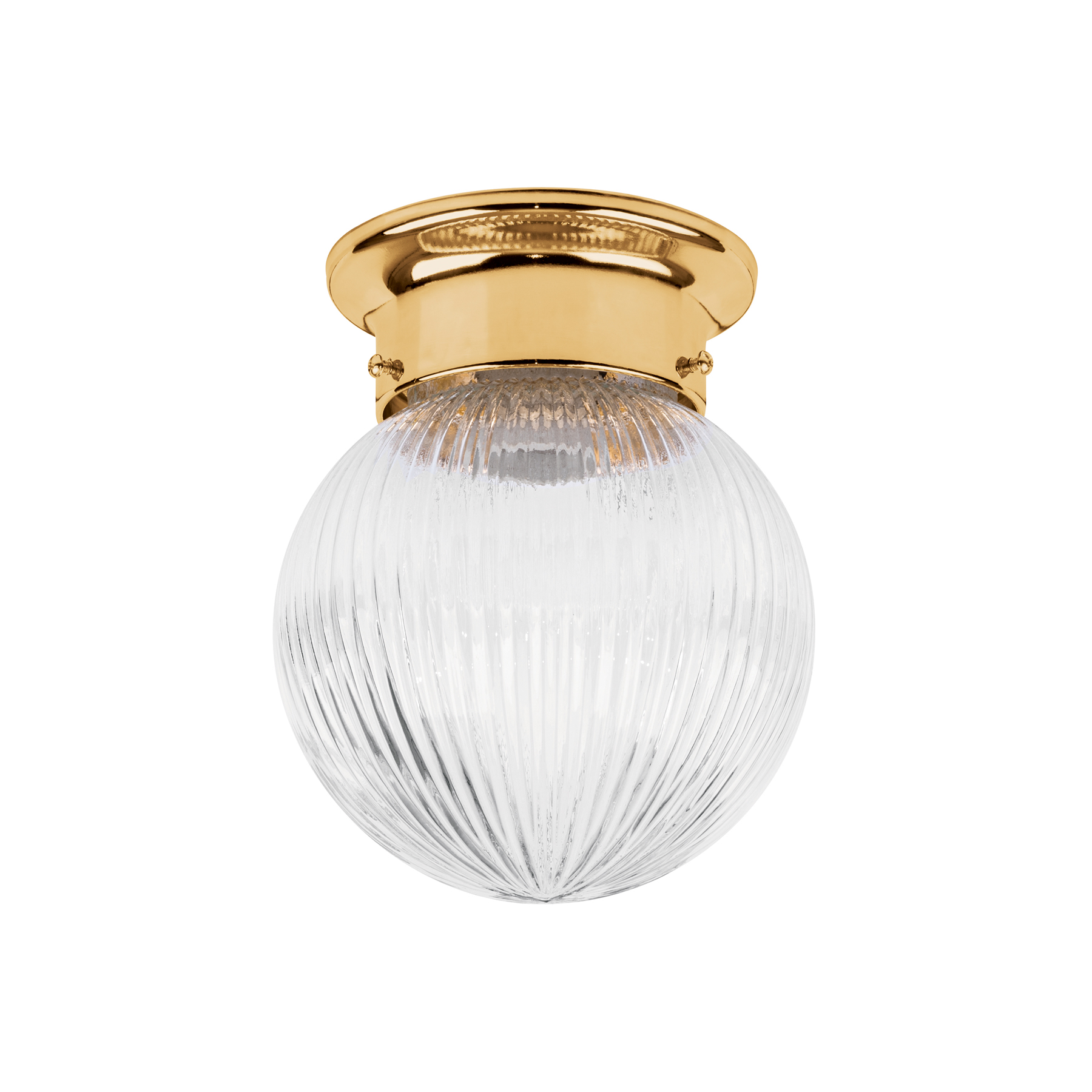 Luminario decorativo 19x16 cm pantalla cristal, sin lámpara