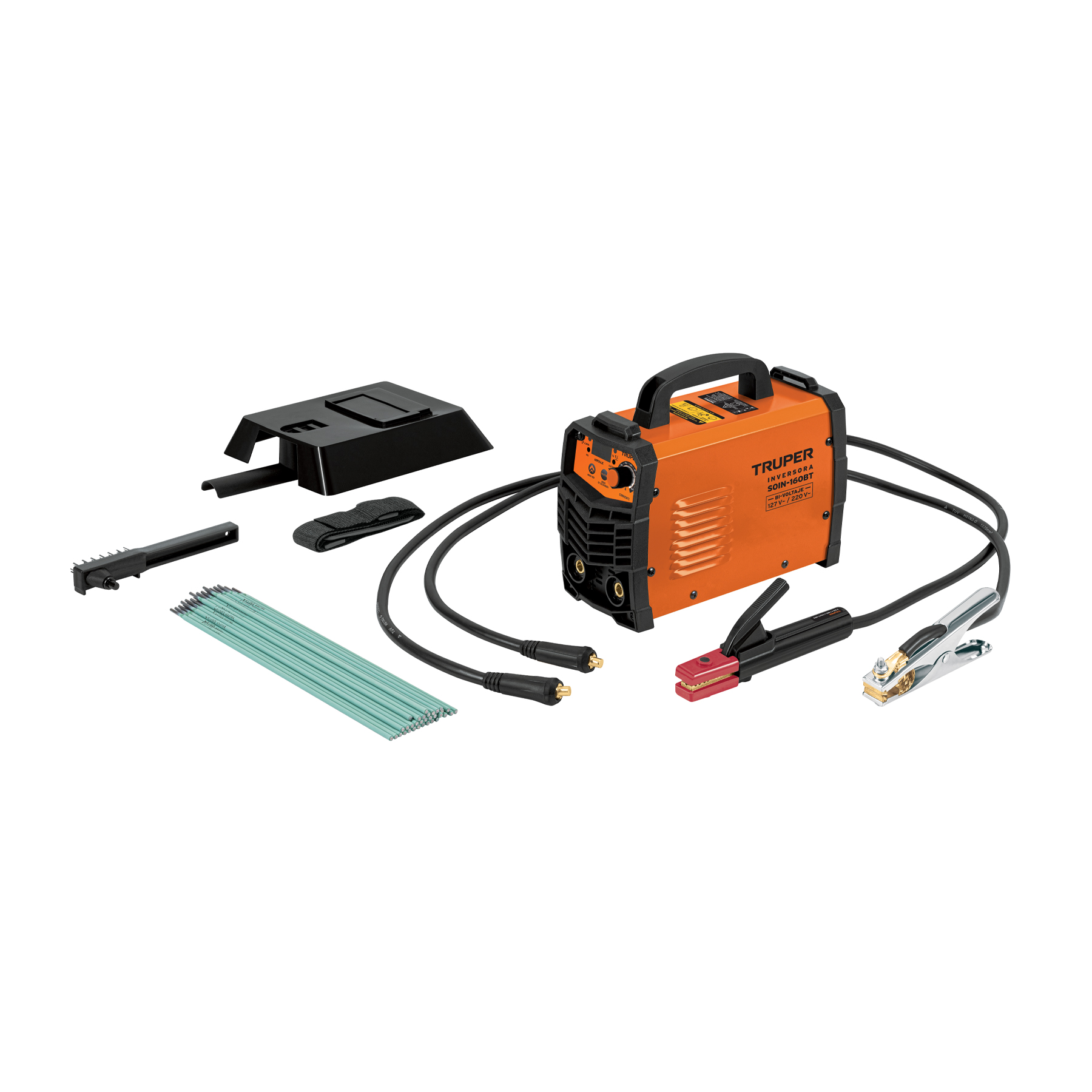Soldadora inversora 160A, bi-voltaje 127/220V, TRUPER