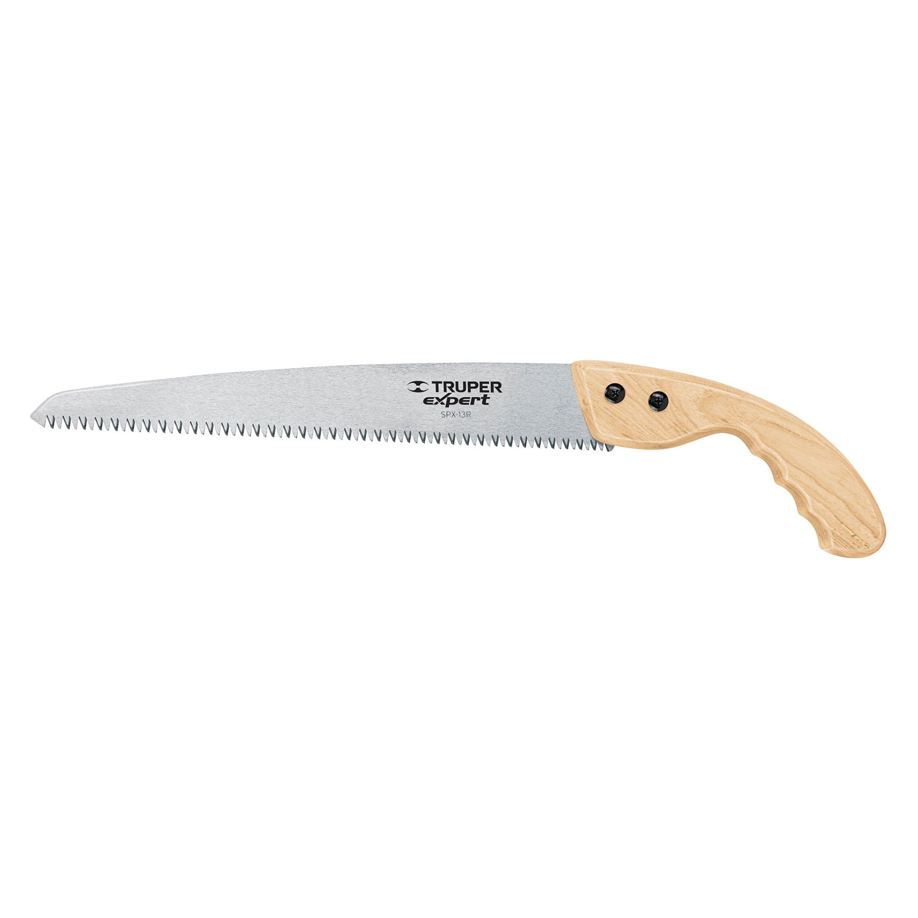 Serrucho de poda 13',hoja recta,7 DPP, mango madera, EXPERT