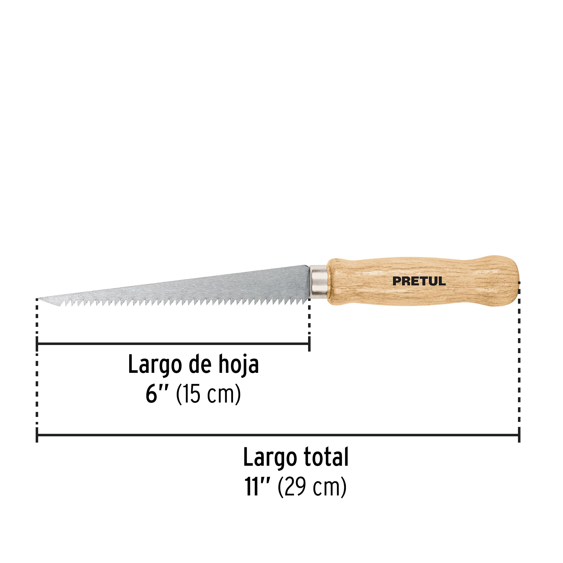 Serrucho de 6' para plafón y muros de yeso, Pretul - Imagen 3