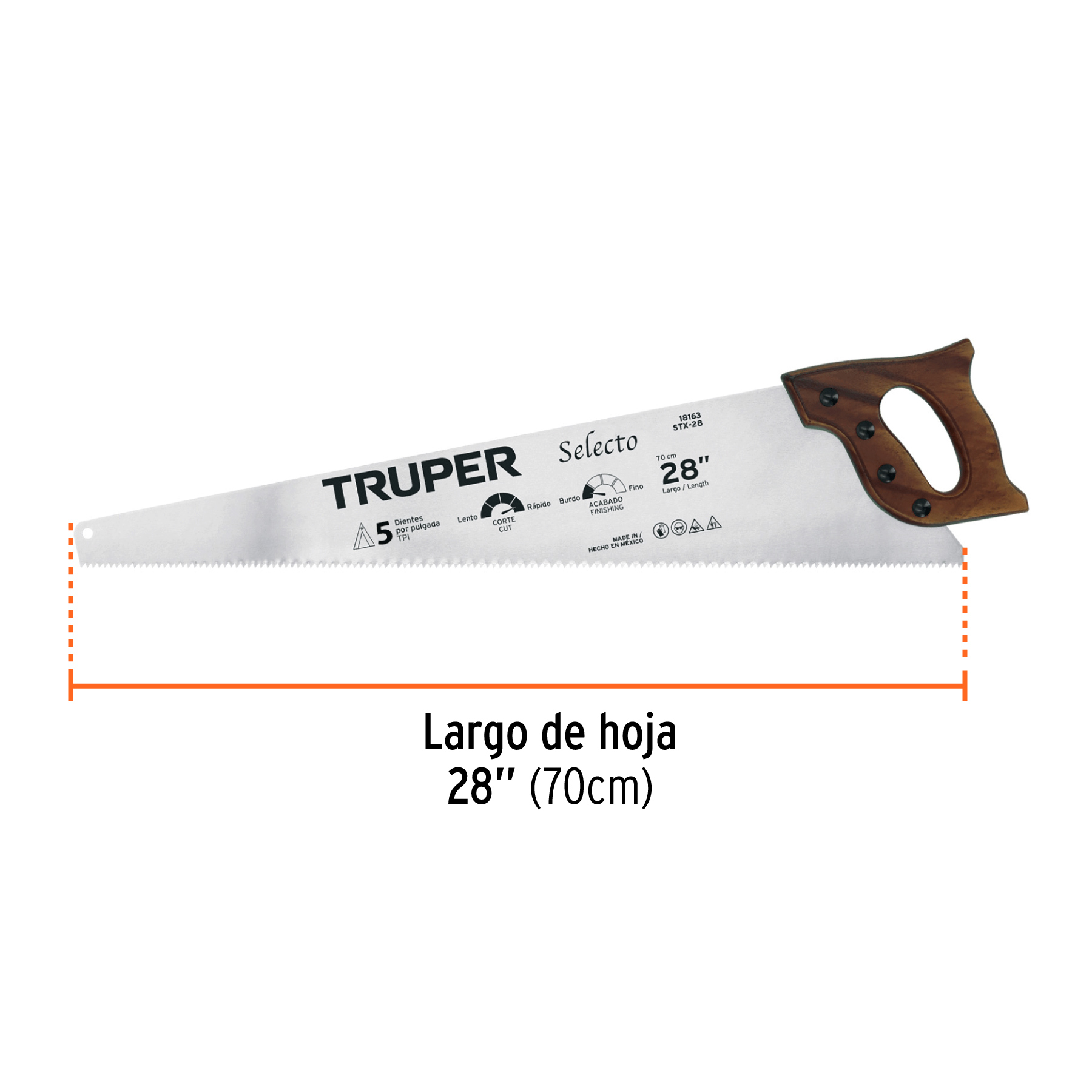 Serrucho 28', Selecto, 5 DPP, Truper - Imagen 3