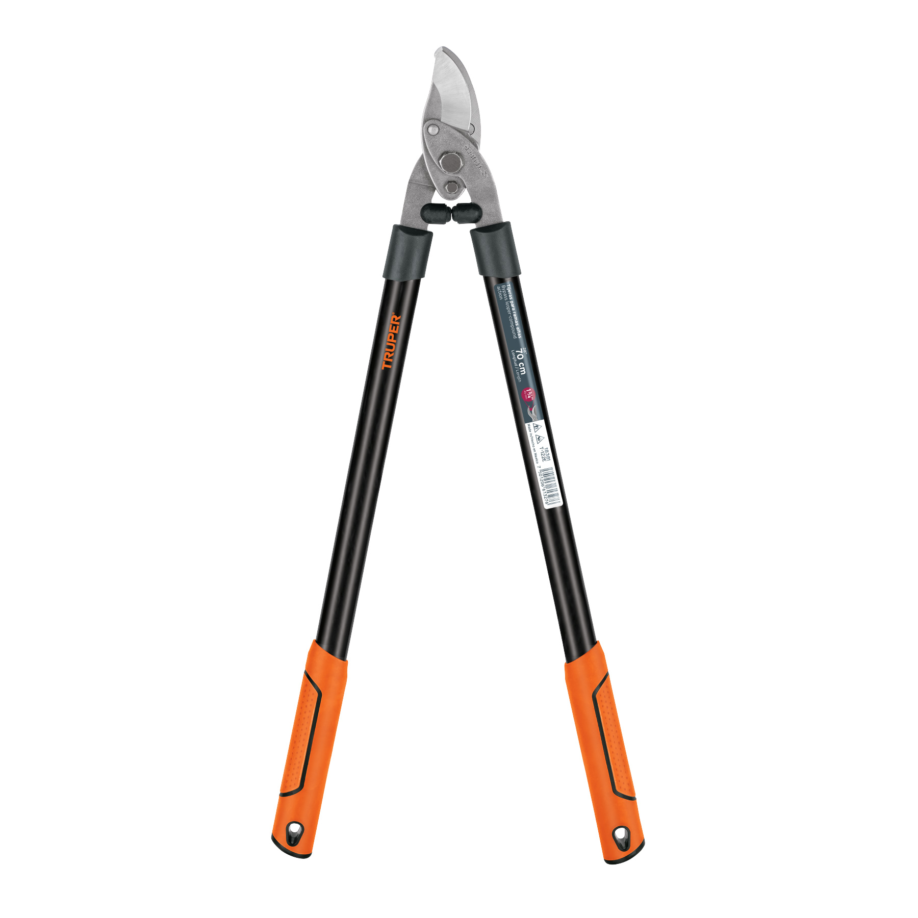 Tijera para ramas 70 cm,tipo americano,mgos tubulares,TRUPER