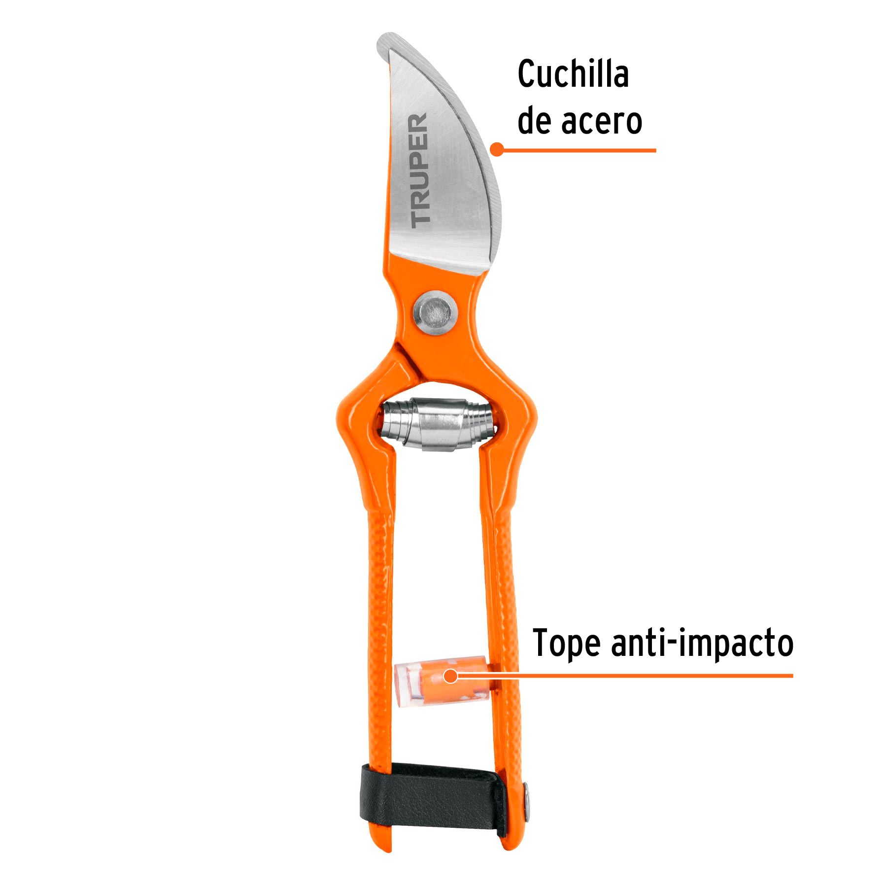 Tijera para poda 7' forjada cuchilla de paso, Truper - Imagen 2