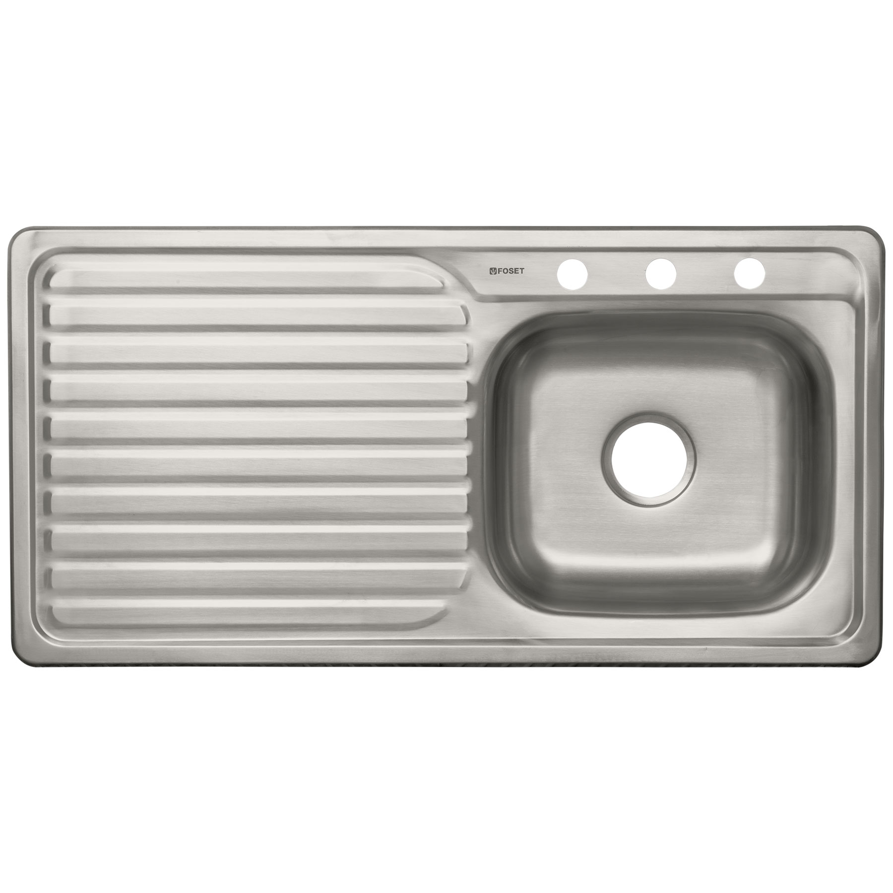 Tarja de empotrar 100 x 50 cm tina derecha, FOSET